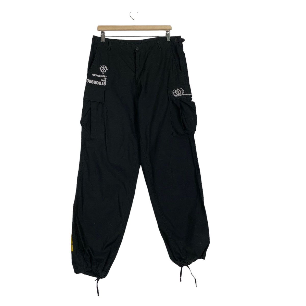 image of Anima x Military Gundam Principality Of Zeon Military Cargo Pant in Black, Men's (Size 34)