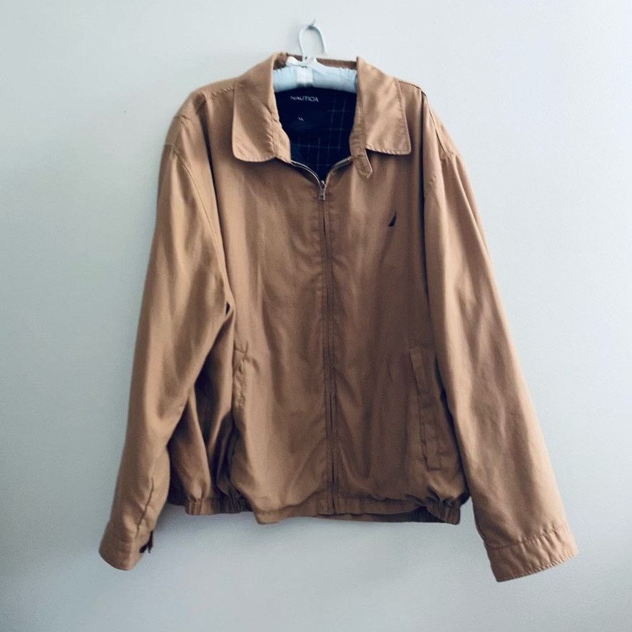 Nautica Vintage Nautica tan windbreaker jacket Size US XL / EU 56 / 4 - 2 Thumbnail