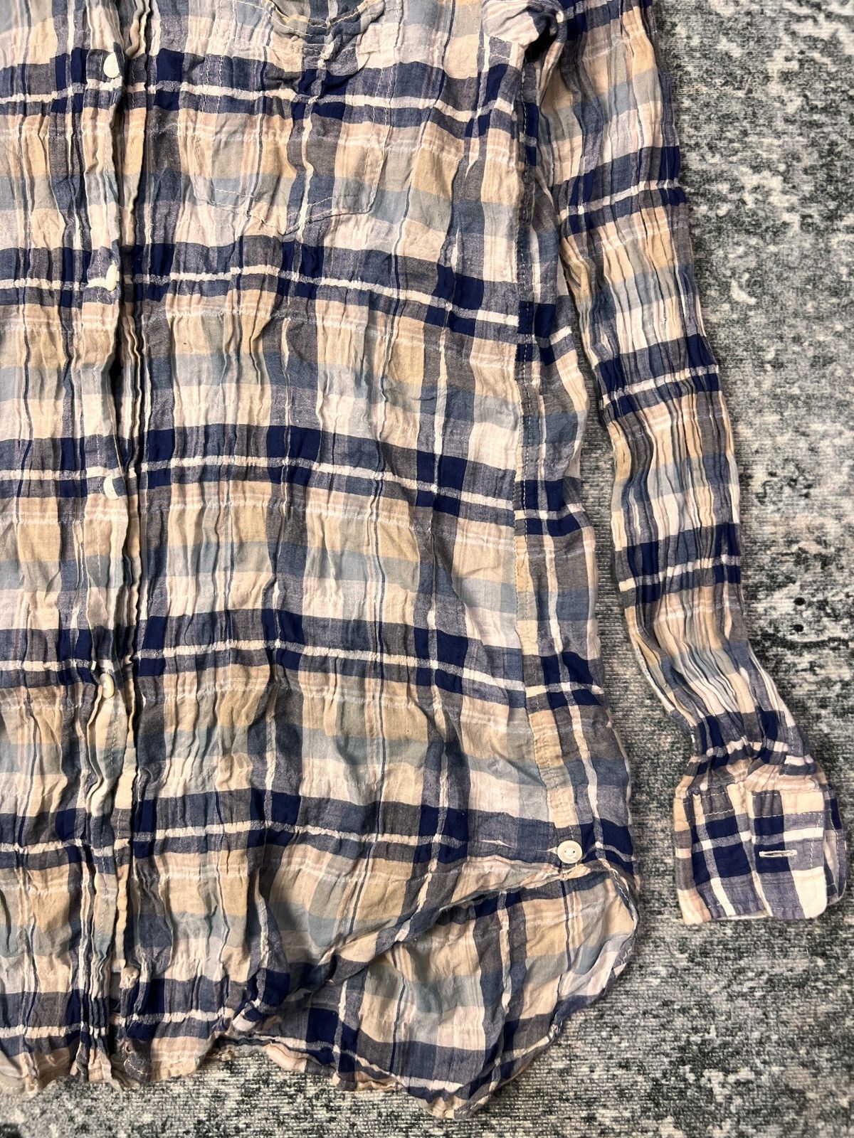 GOA Vintage GOA Shrink Wrinkle Sheer Shirt Size US M / EU 48-50 / 2 - 5 Thumbnail