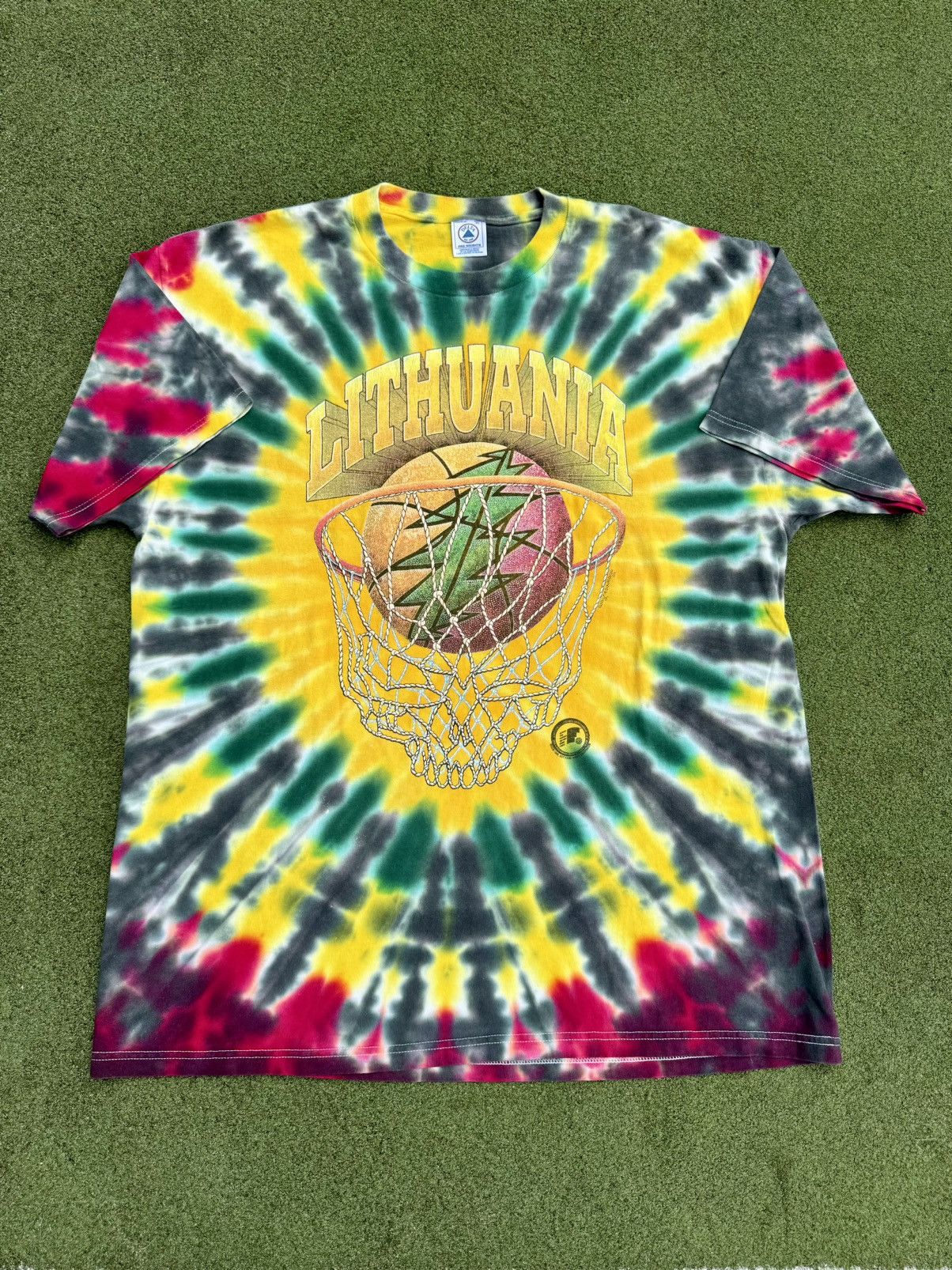 Grateful Dead × Liquid Blue × Vintage 1996 Grateful Dead Lithuania Vintage 90’s Band Tour T-Shirt Size US XL / EU 56 / 4 - 1 Thumbnail