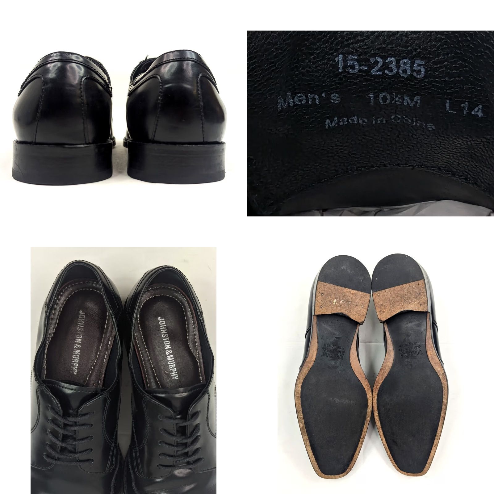 Johnston & Murphy Johnston Murphy Algonquin Oxford Cap Toe Derby Loafer Black 10.5M Men Size ONE SIZE - 8 Thumbnail