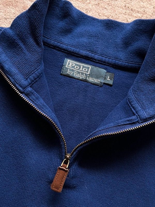 Polo Ralph Lauren Polo Ralph Lauren 1/4 Zip Neck Sweatshirt Blue Small Pony Size US L / EU 52-54 / 3 - 5 Thumbnail