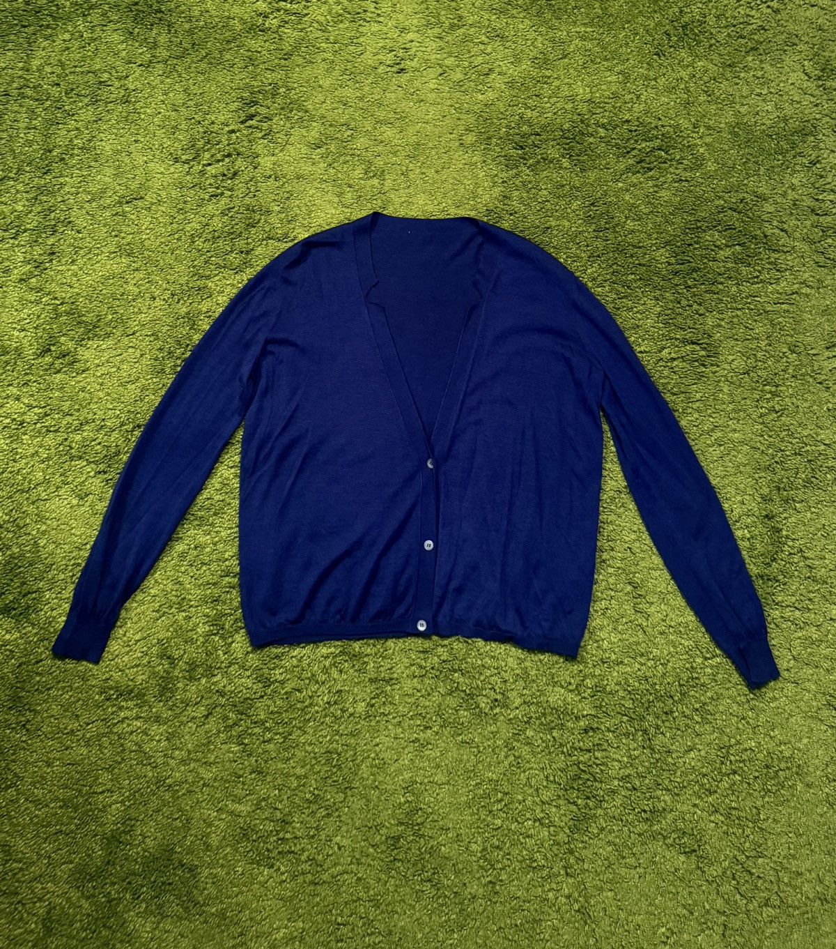 Designer × Jil Sander Jil Sander cashmere + silk blend cardigan sweater Size M / US 6-8 / IT 42-44 - 1 Thumbnail