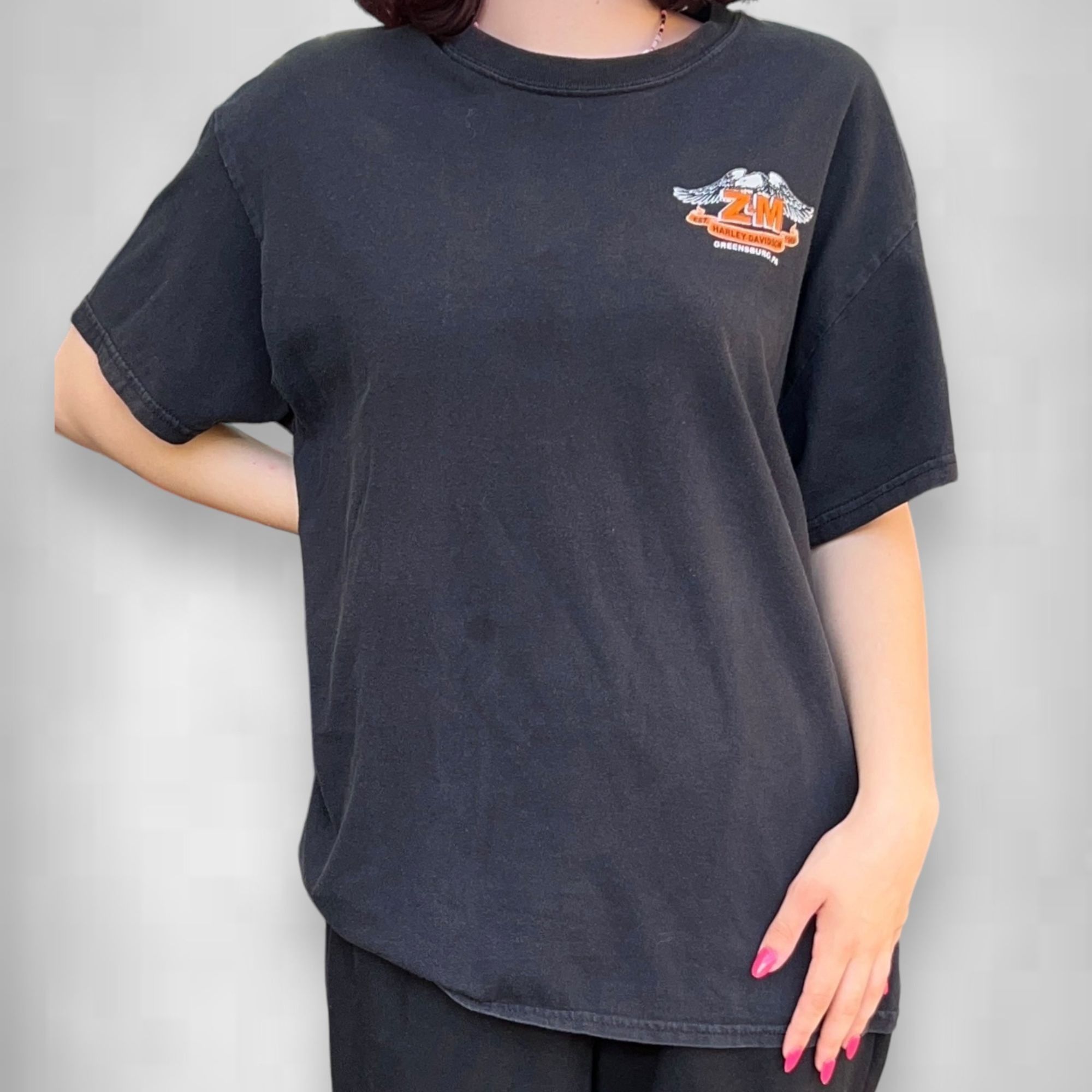 Harley Davidson × Vintage Vintage Y2K Z&M Harley Davidson Tee Size US M / EU 48-50 / 2 - 1 Thumbnail