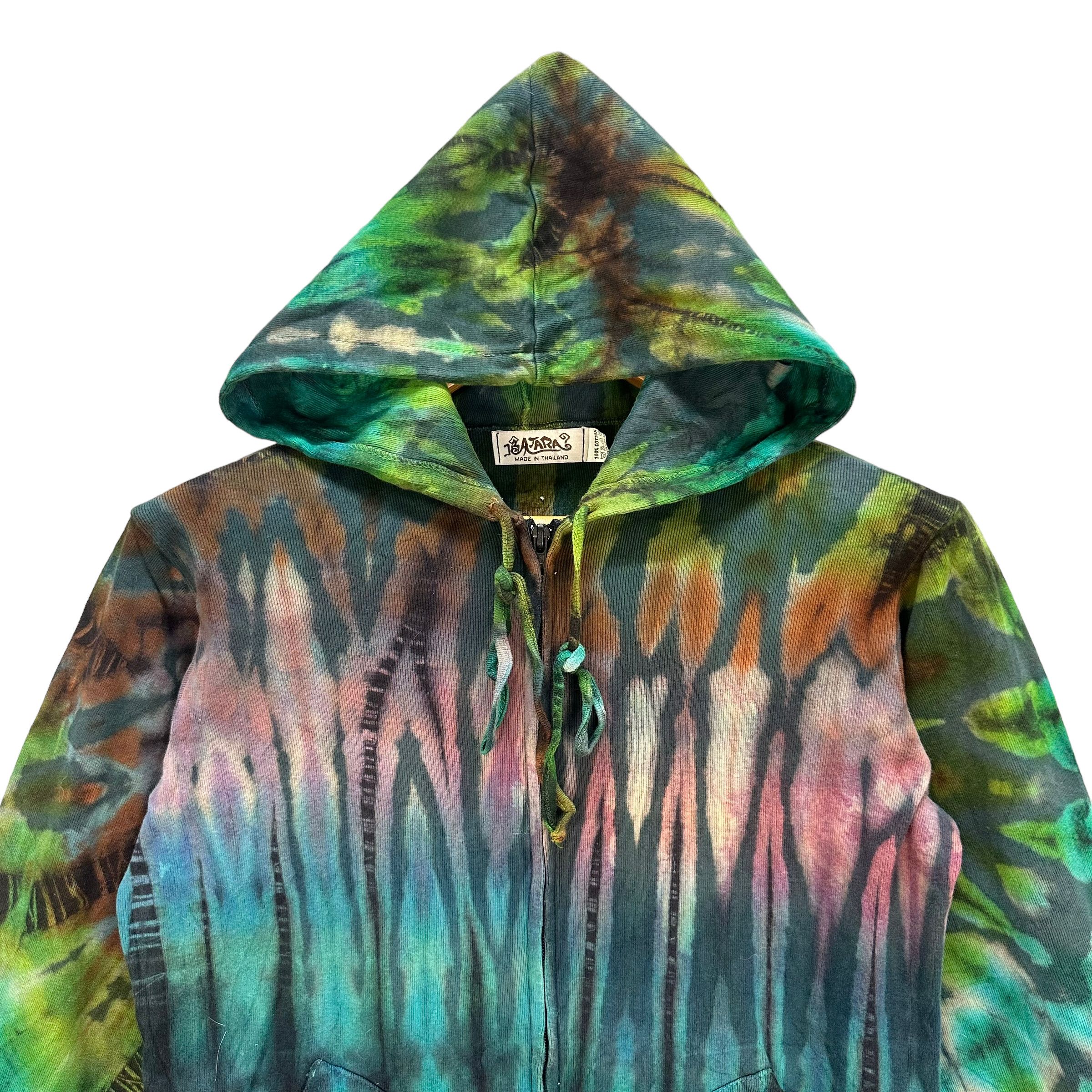 Vintage ATARA TIE DYE ZIPPER HOODIES #8443-009 Size S / US 4 / IT 40 - 2 Thumbnail