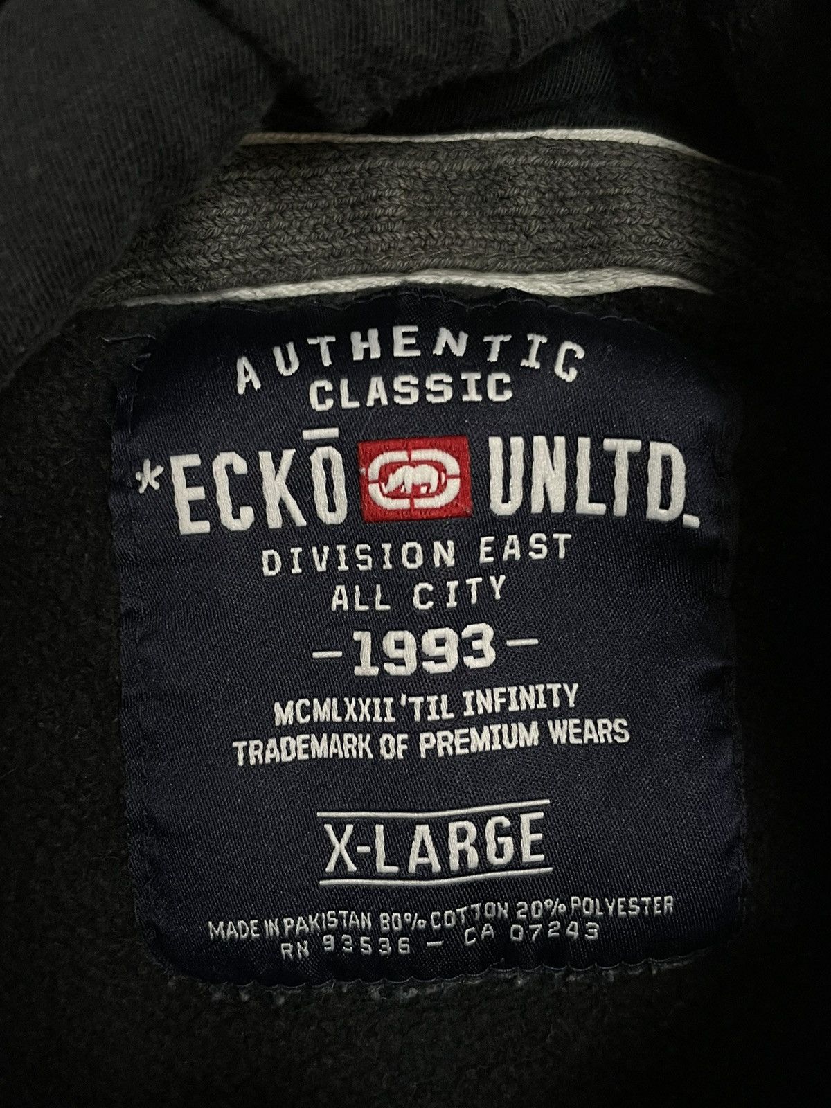 Ecko Unltd. × Vintage Ecko Unltd Vintage 90’s Zip Hooded Oversized Big Logo Y2k Size US XL / EU 56 / 4 - 7 Thumbnail