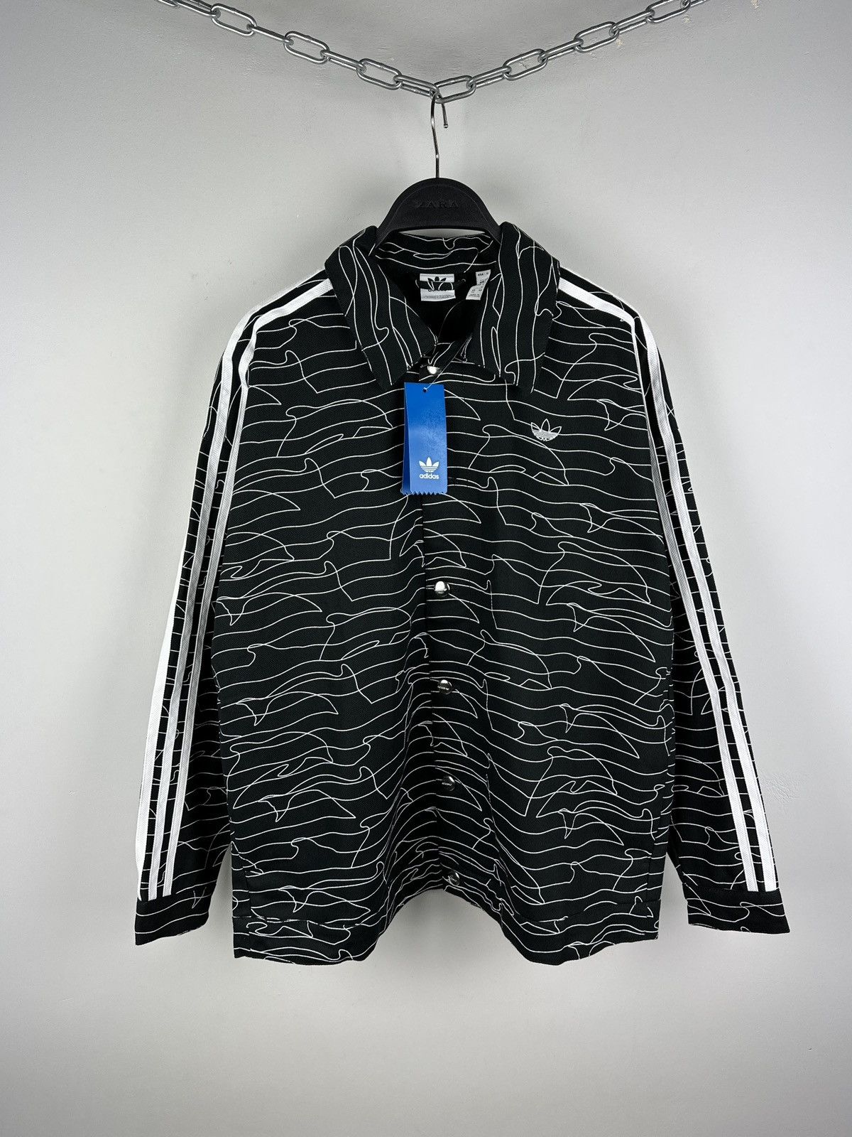 Adidas NEW🏷️ Adidas Originals Dolphin Print Jacket Size US S / EU 44-46 / 1 - 1 Thumbnail
