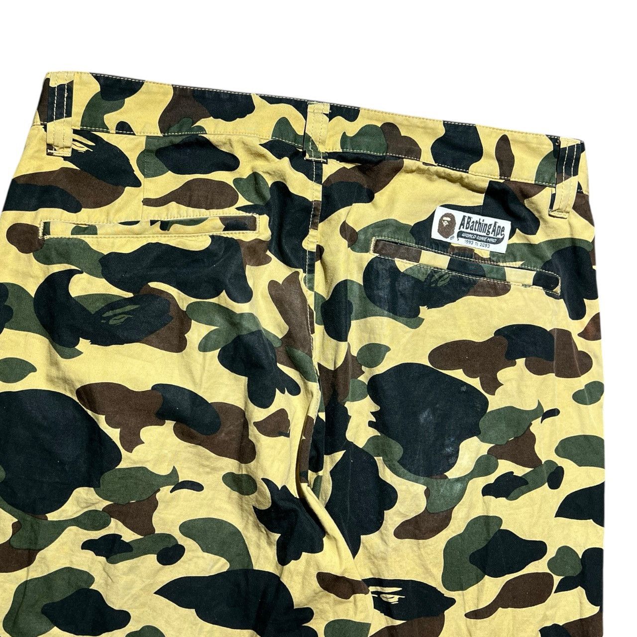 Bape A Bathing Ape Bape Shark Green Camo Track Pants Size US 32 / EU 48 - 3 Thumbnail