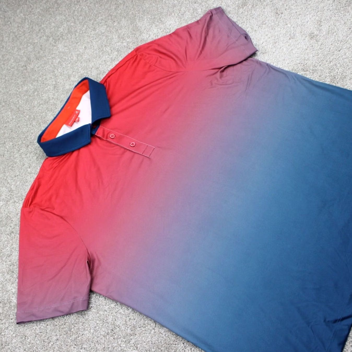 Vintage Redvanly Polo Shirt Mens 2XL Red/Blue Short Sleeve Polo 2 Tone Stretch Regular Fit Casual Outdoor Sports Men Size US XXL / EU 58 / 5 - 6 Thumbnail