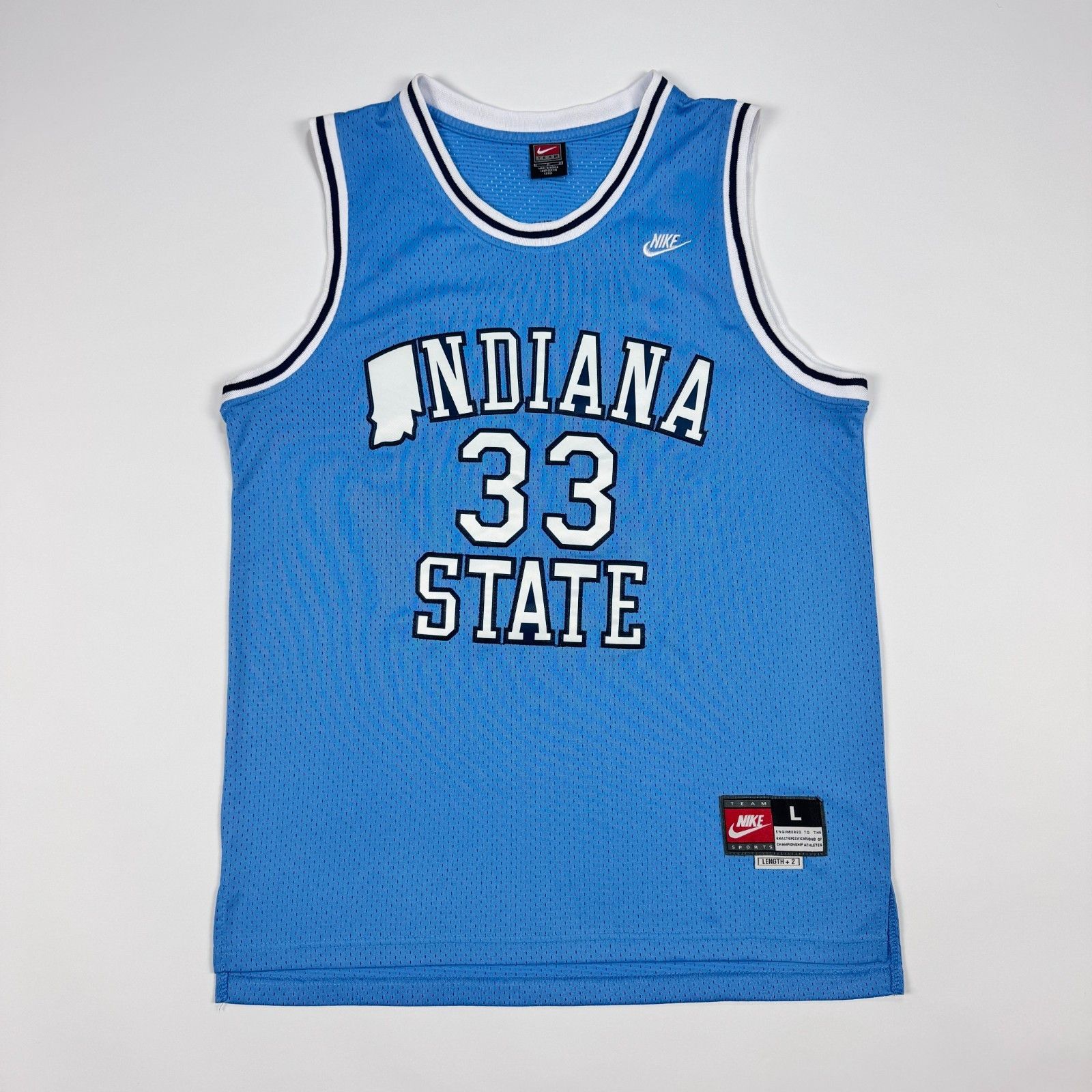 NBA Vtg Nike Indiana State Larry Bird 33 Jersey L Size US L / EU 52-54 / 3 - 1 Thumbnail