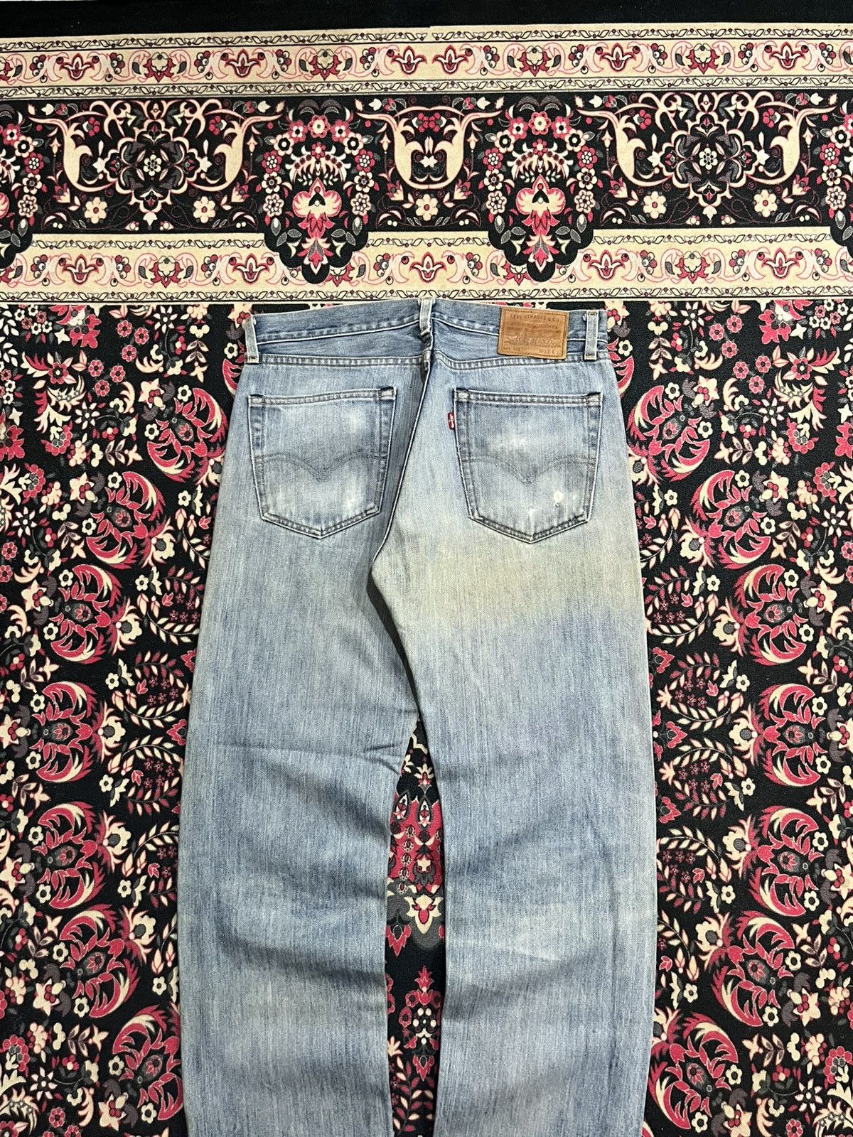 Levi's Levi’s 505 Big E Non Selvedge Made in Usa Distress Blue Jean Size US 32 / EU 48 - 6 Thumbnail