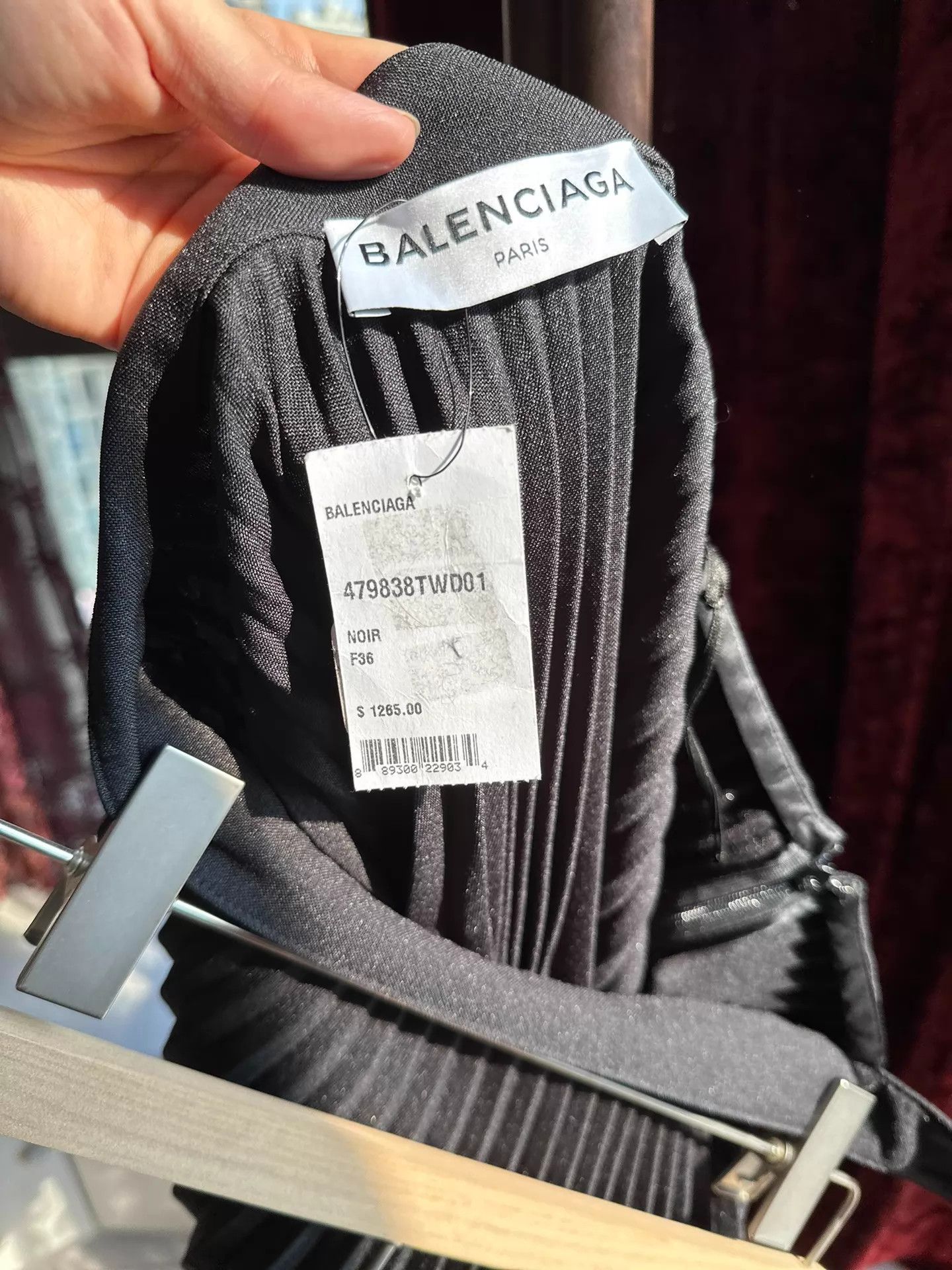 Balenciaga Balenciaga Pleated Knot Cutout Waist Skirt 36 New With Tags Size 26" / US 2 / IT 38 - 6 Thumbnail