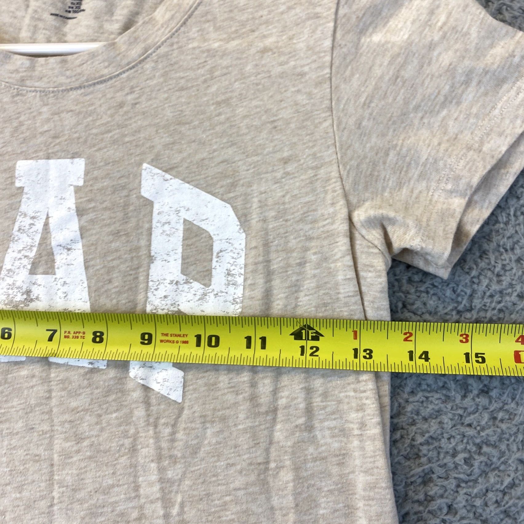 Gap Gap Shirt Women XS Tan Scoop Neck Short Sleeve T-Shirt Regular Adult Womens Spring Summer Lightweight Casual Top 39-15 Size XS / US 0-2 / IT 36-38 - 6 Thumbnail