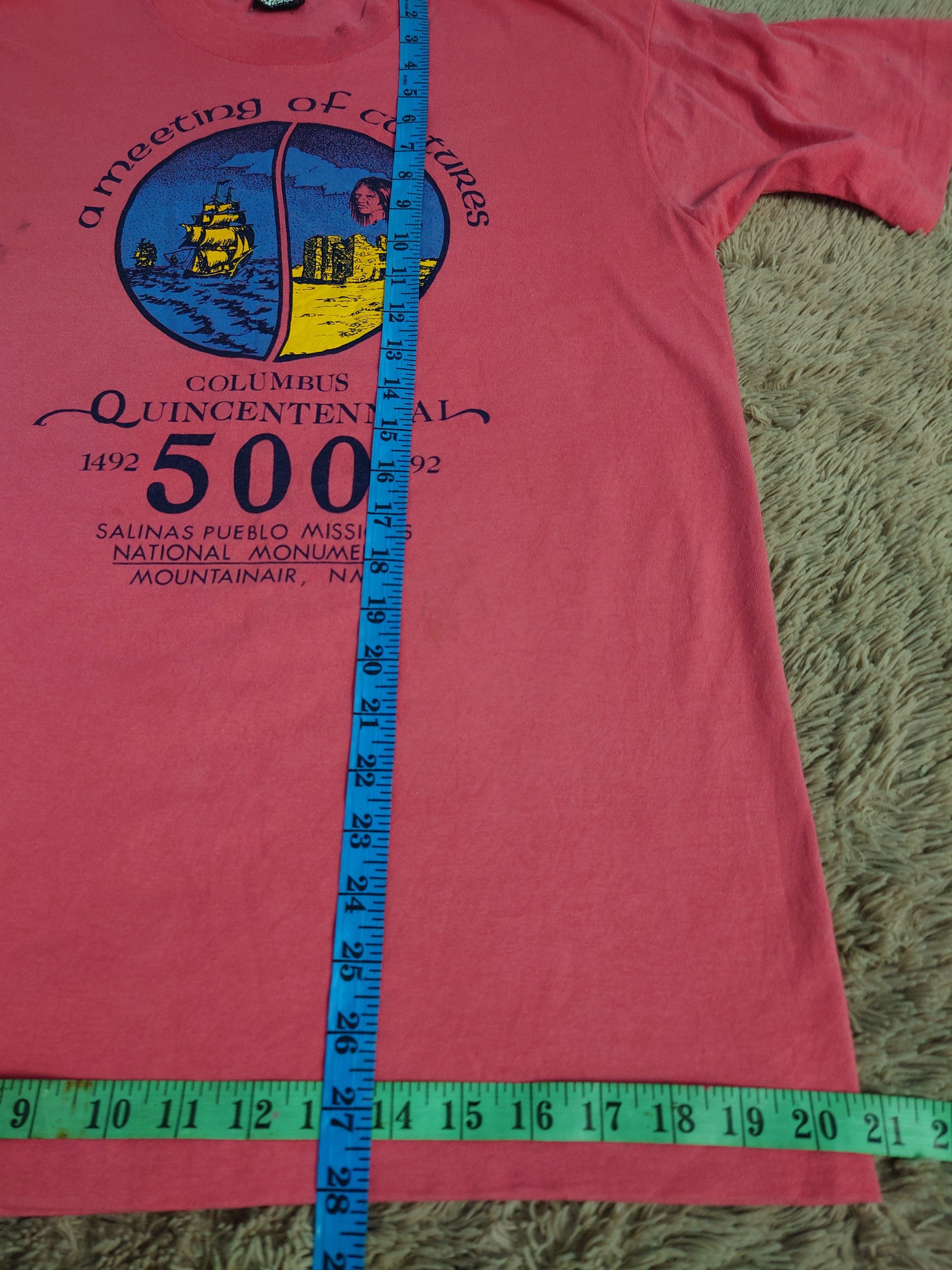 Vintage Vintage 90s Screen Stars Best 50/50 COLUMBUS QUINCENTENNIAL Size US L / EU 52-54 / 3 - 9 Thumbnail