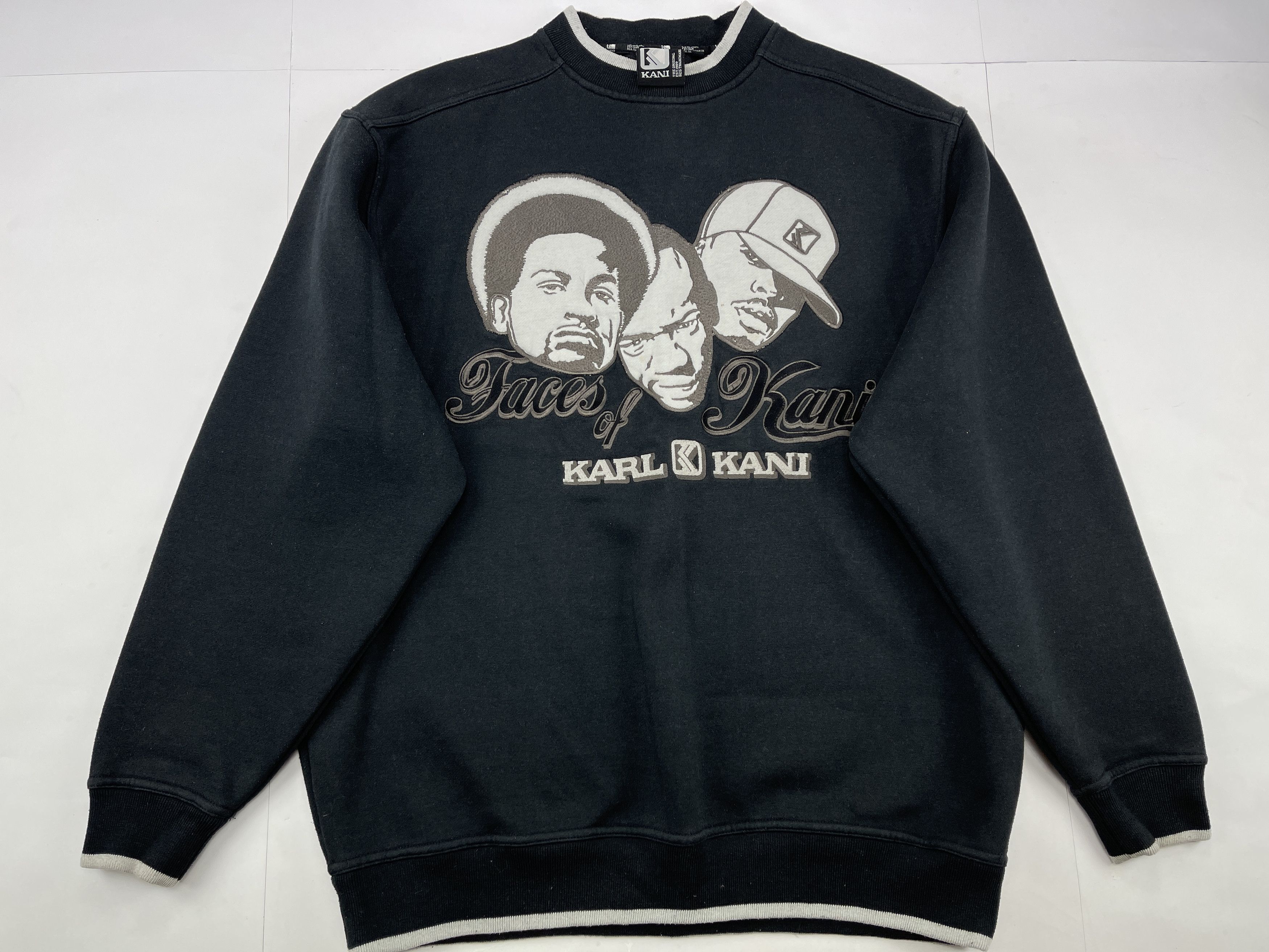 Karl Kani KARL KANI sweatshirt, black, vintage Kani Faces, 90s size L Size US L / EU 52-54 / 3 - 1 Thumbnail
