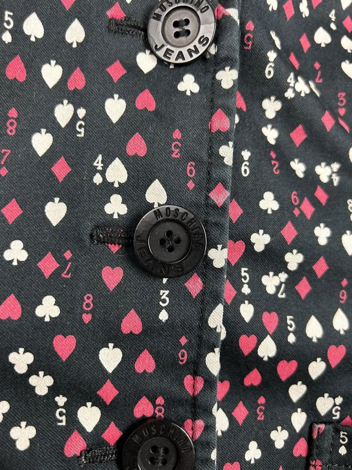 Love Moschino Vintage Moschino Jeans Poker Playing Cards AOP Blazer Size M / US 6-8 / IT 42-44 - 5 Thumbnail