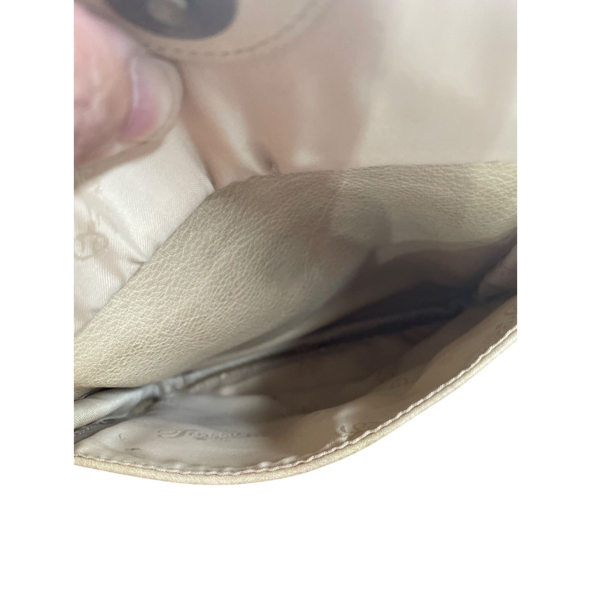 Fossil Fossil Womens Cream Leather vintage retro Crossbody Handbag Size ONE SIZE - 14 Thumbnail
