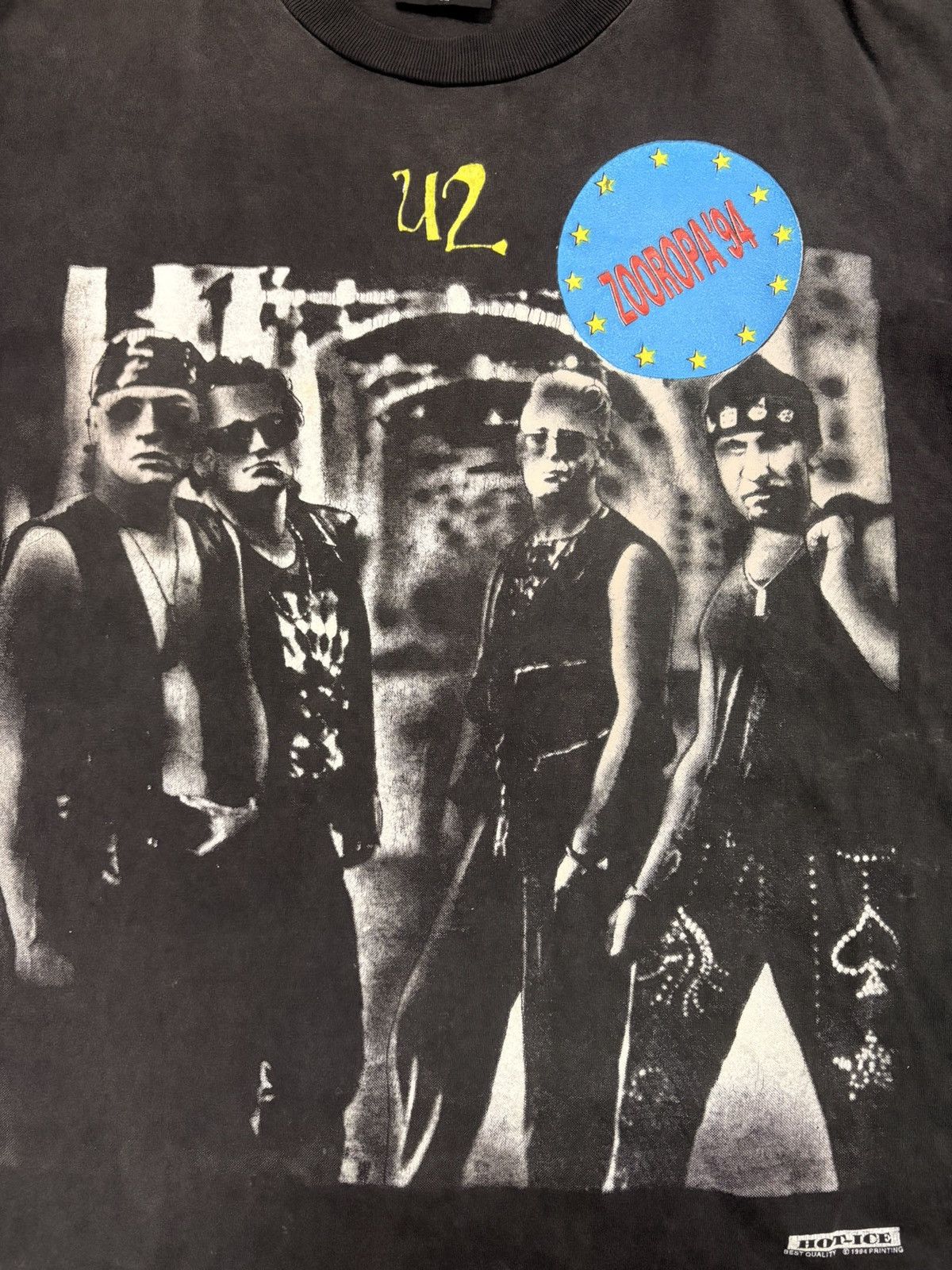 Band Tees Vintage U2 ZooRopa ’93 Tee – HOT ICE ©1994 Size US L / EU 52-54 / 3 - 2 Thumbnail