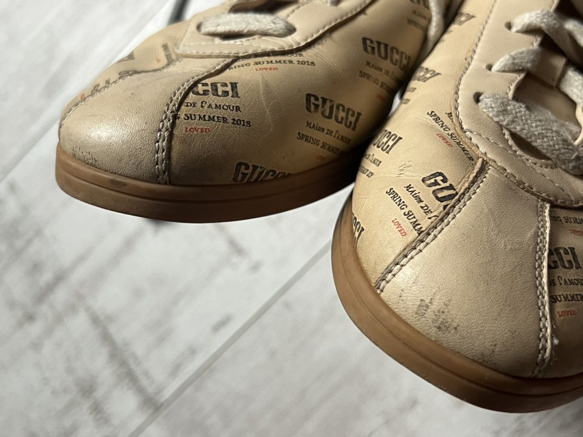 Gucci Gucci 2018 Falacer Low Top Calfskin Shoes Monogram Size US 8.5 / EU 41-42 - 9 Thumbnail