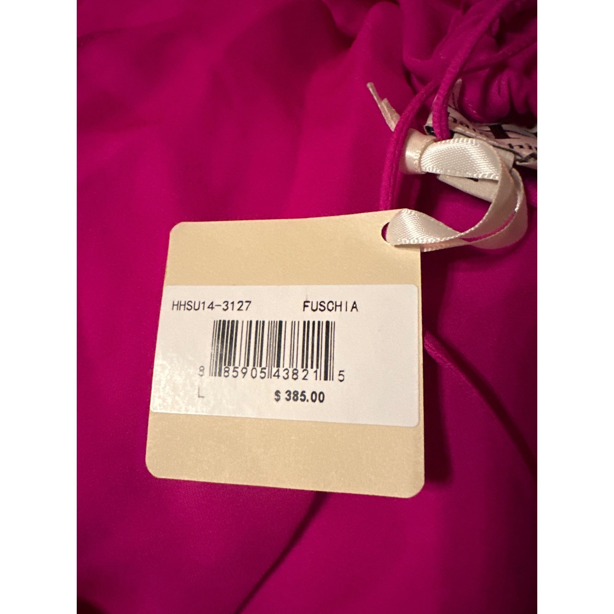 Haute Hippie Haute Hippie Fuchsia Silk & Polyester Asymmetrical Dress $38 Size L / US 10 / IT 46 - 2 Thumbnail