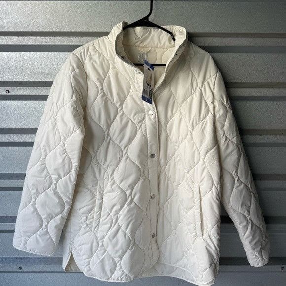 Other NWT 32 DEGREE HEAT QUILTED WHITE PUFFER JACKET SZ LARGE L Size L / US 10 / IT 46 - 4 Thumbnail