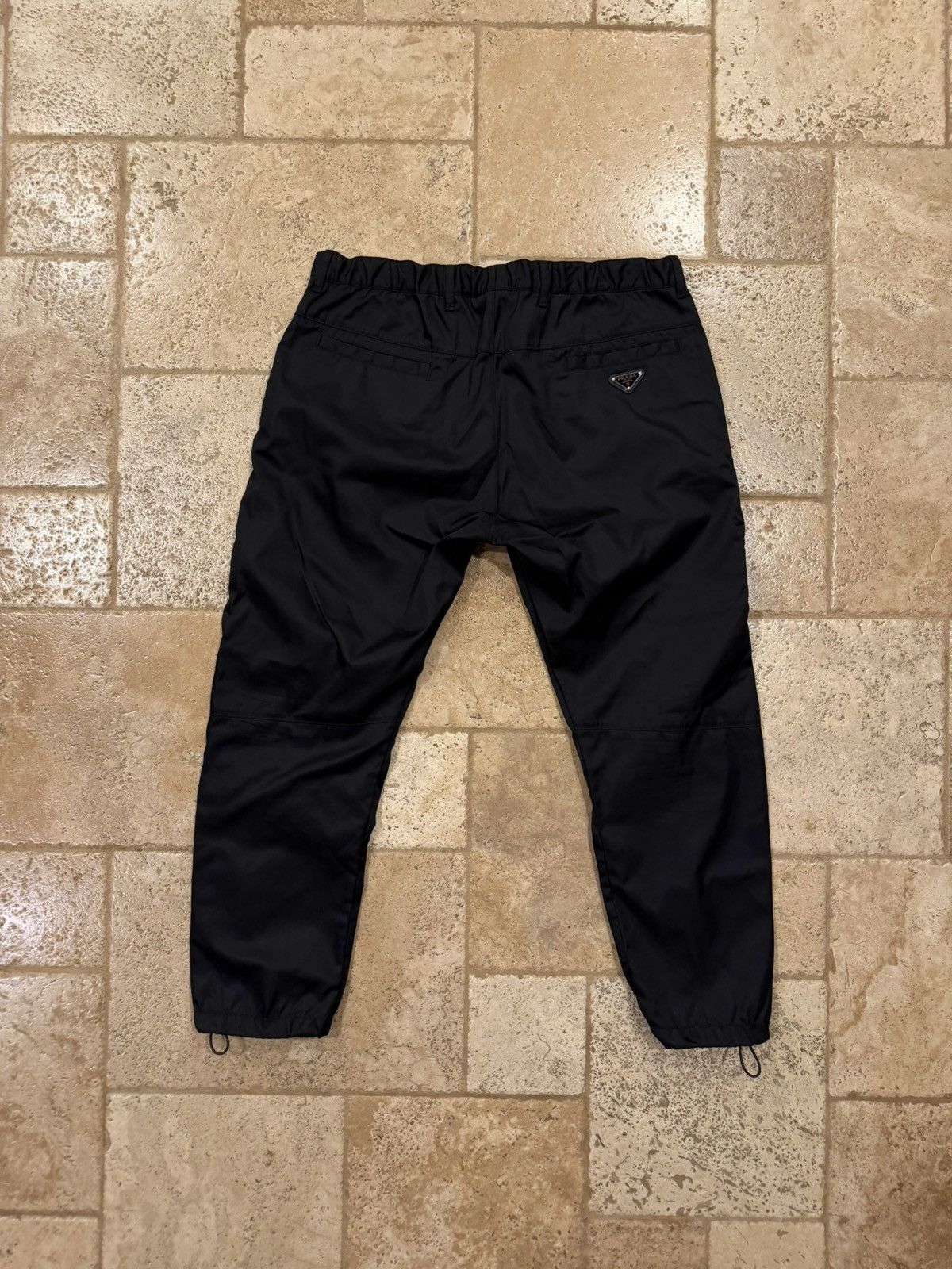 Prada Nylon Black Track Trousers Jogger Pants