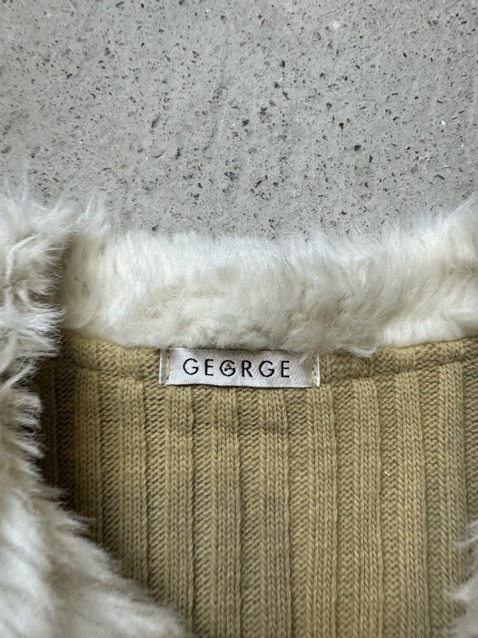 Vintage Vintage Y2K George Sued Fur Faux Knitted Patchwork Avantgard Size US S / EU 44-46 / 1 - 6 Thumbnail