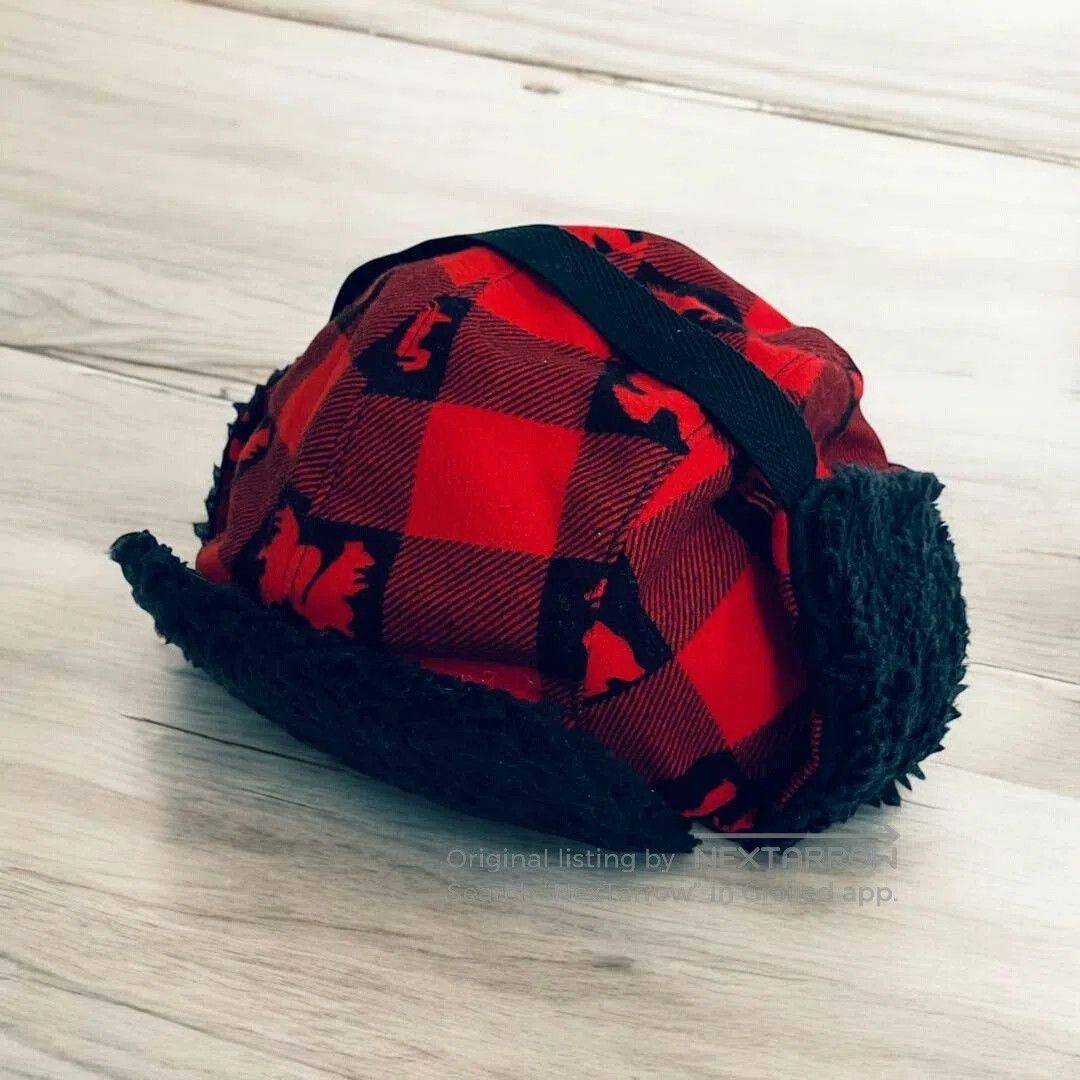 Tenderloin classic red checkered pilot hat. Size ONE SIZE - 8 Thumbnail