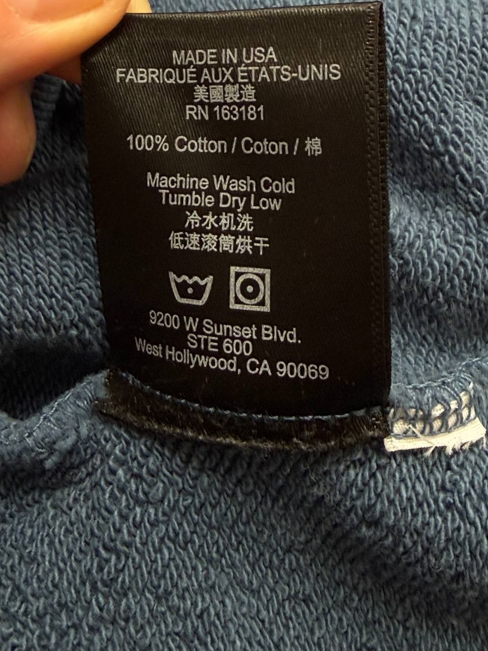 Rhude Rhude Le Tebac Hoodie 'Slate' Men's Size XL Size US XL / EU 56 / 4 - 10 Thumbnail