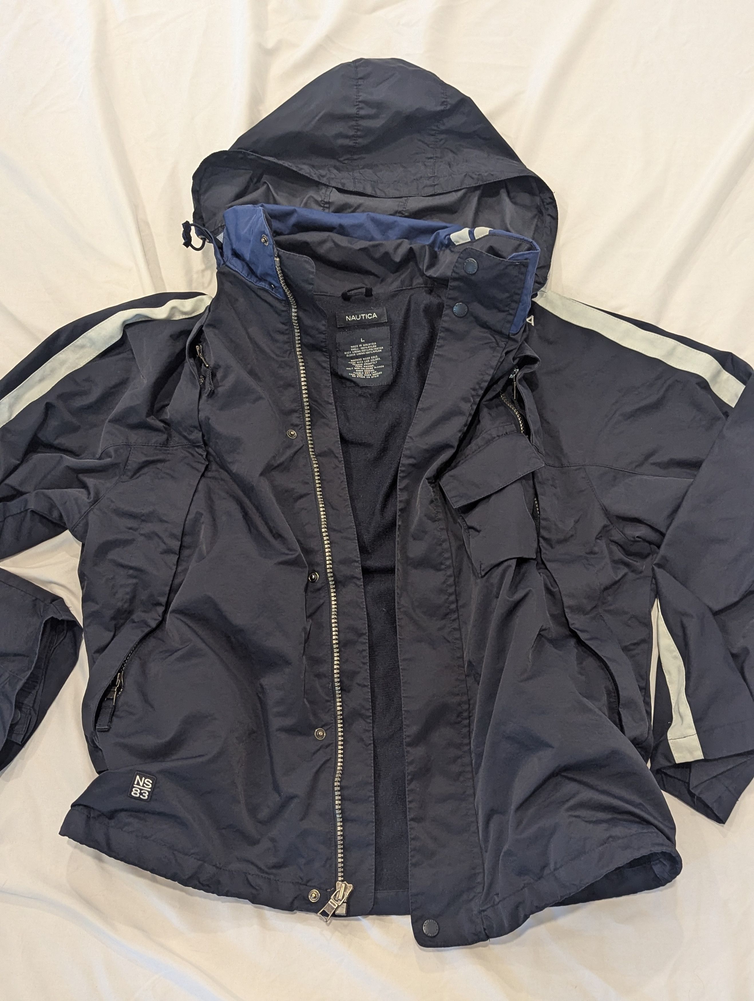 Nautica Vintage Nautica NS-83 Sailing Jacket Navy L Size US L / EU 52-54 / 3 - 9 Thumbnail