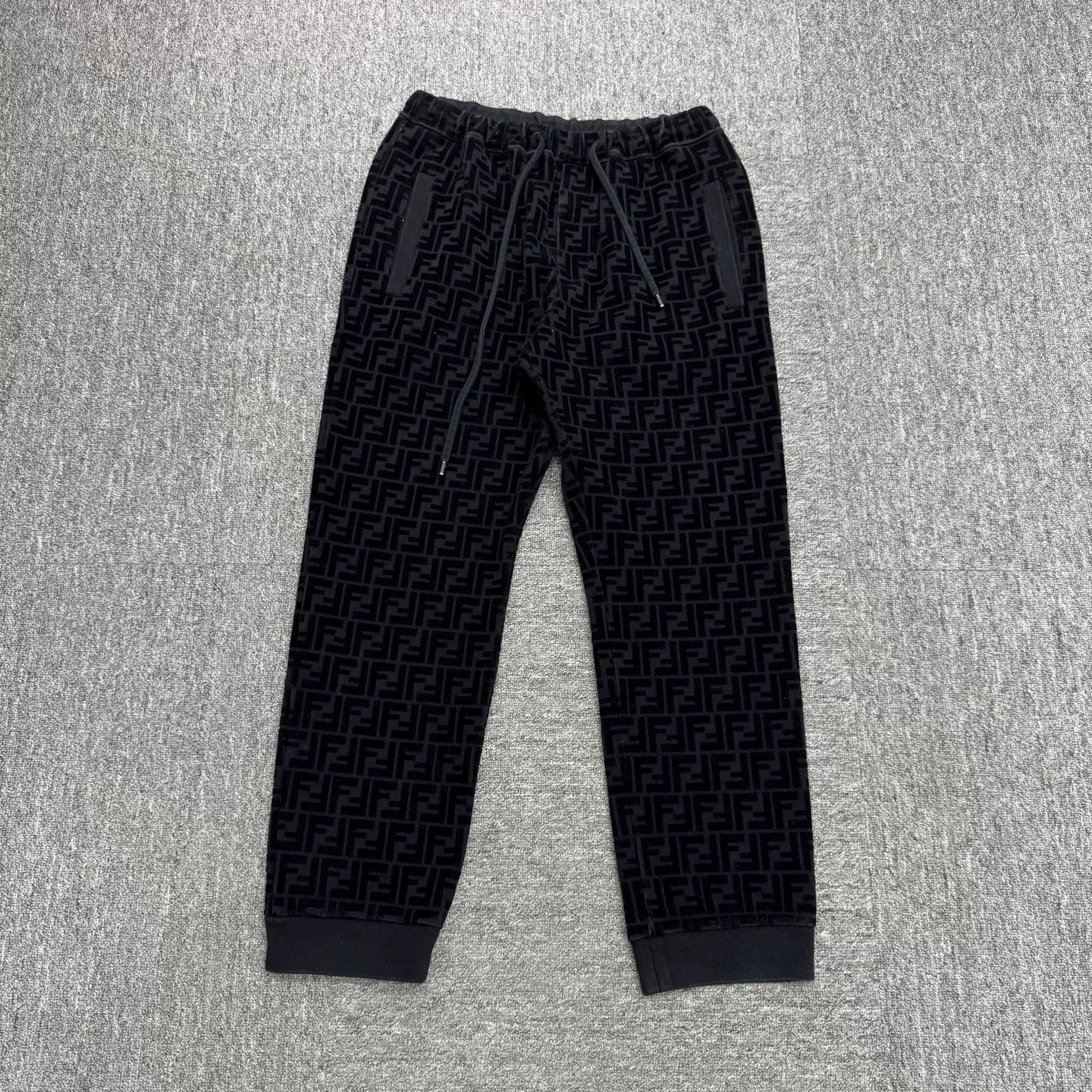 Fendi Fendi Double F All-over Flocked Casual Pants Size US 32 / EU 48 - 1 Thumbnail