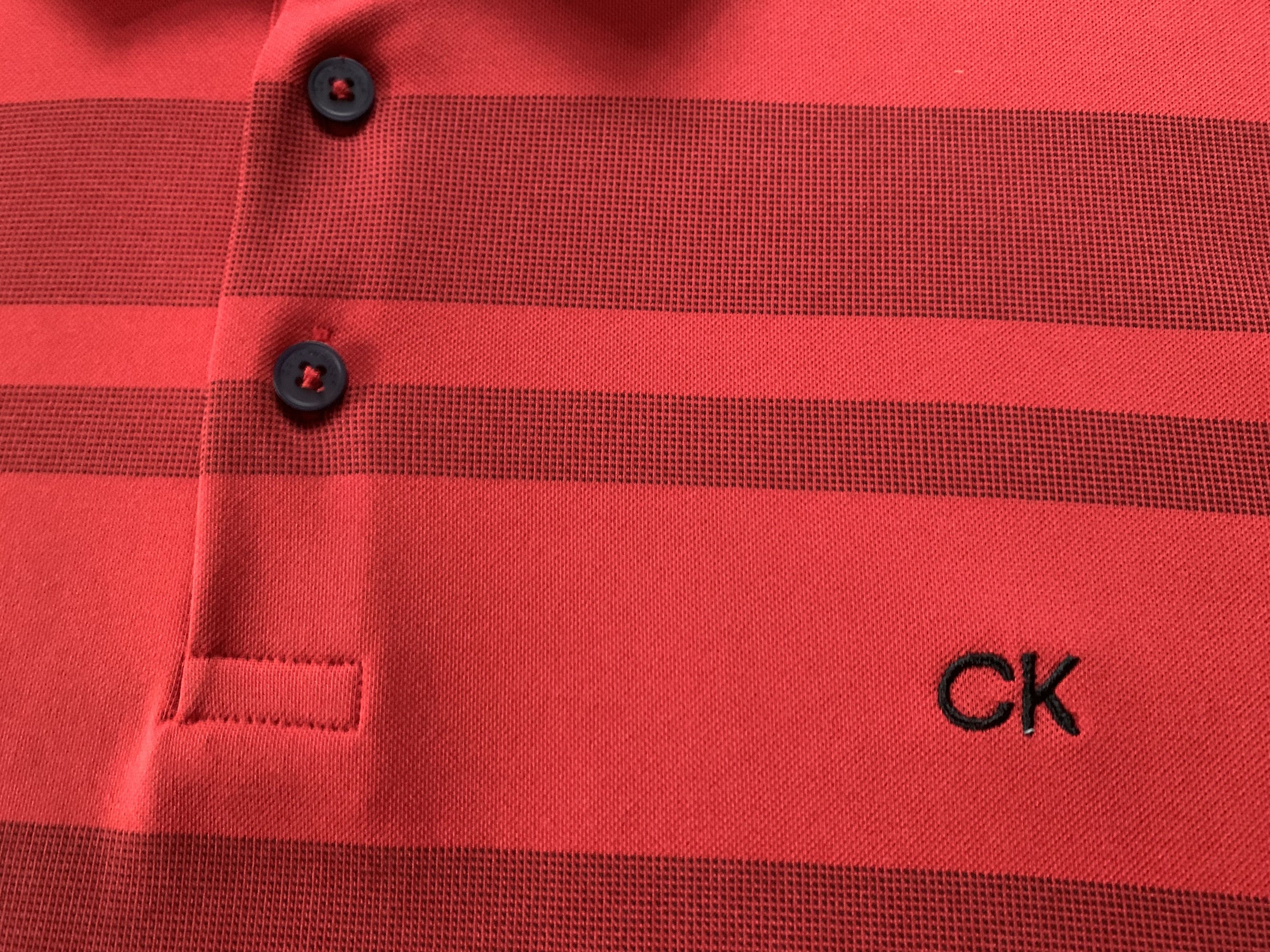 Calvin Klein × Vintage Calvin Klein Golf Red Polo T Shirt Size US M / EU 48-50 / 2 - 5 Thumbnail