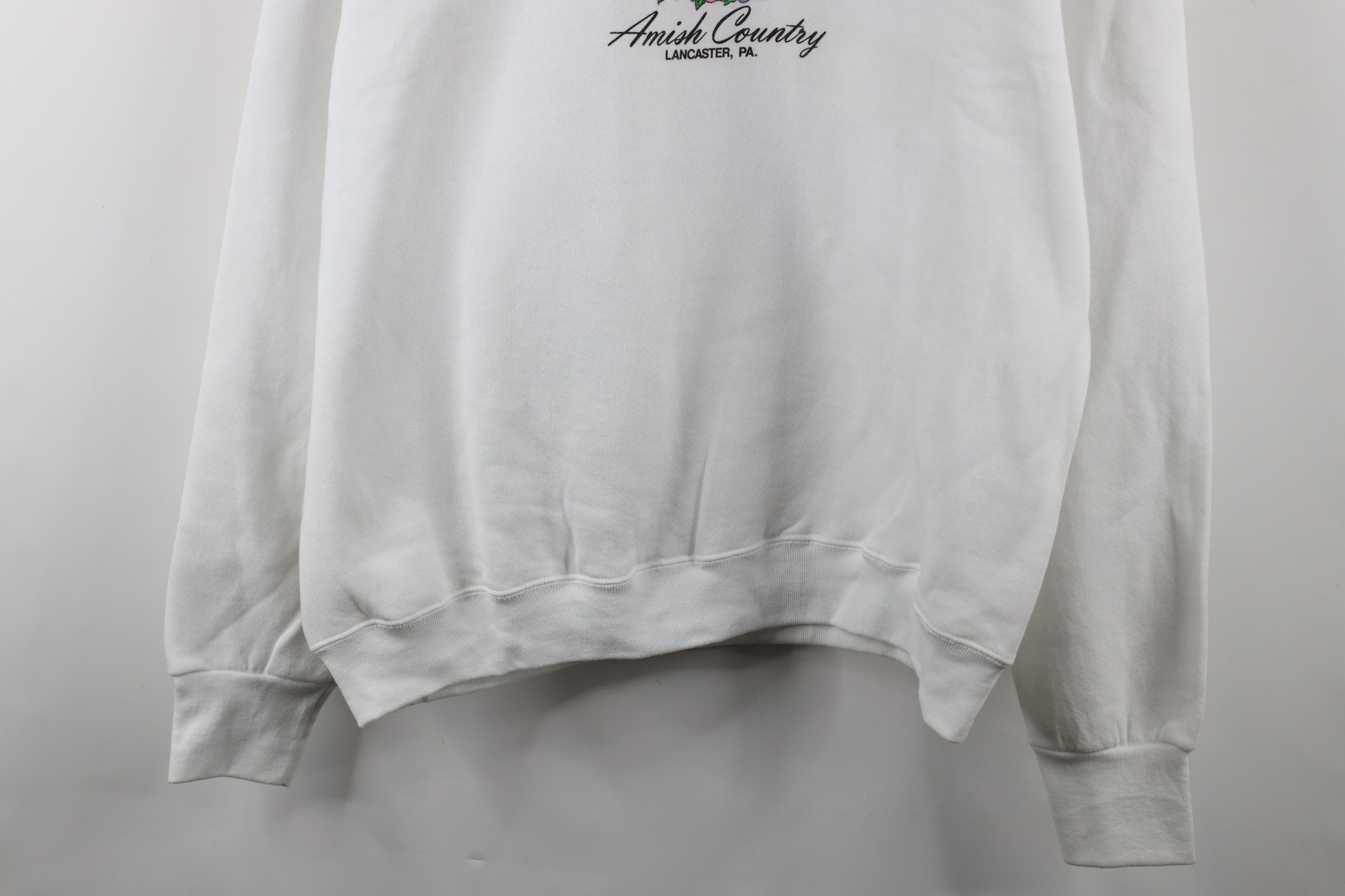 Vintage Vintage 90s Streetwear Country Lancaster Flower Sweatshirt Size XL / US 12-14 / IT 48-50 - 3 Thumbnail