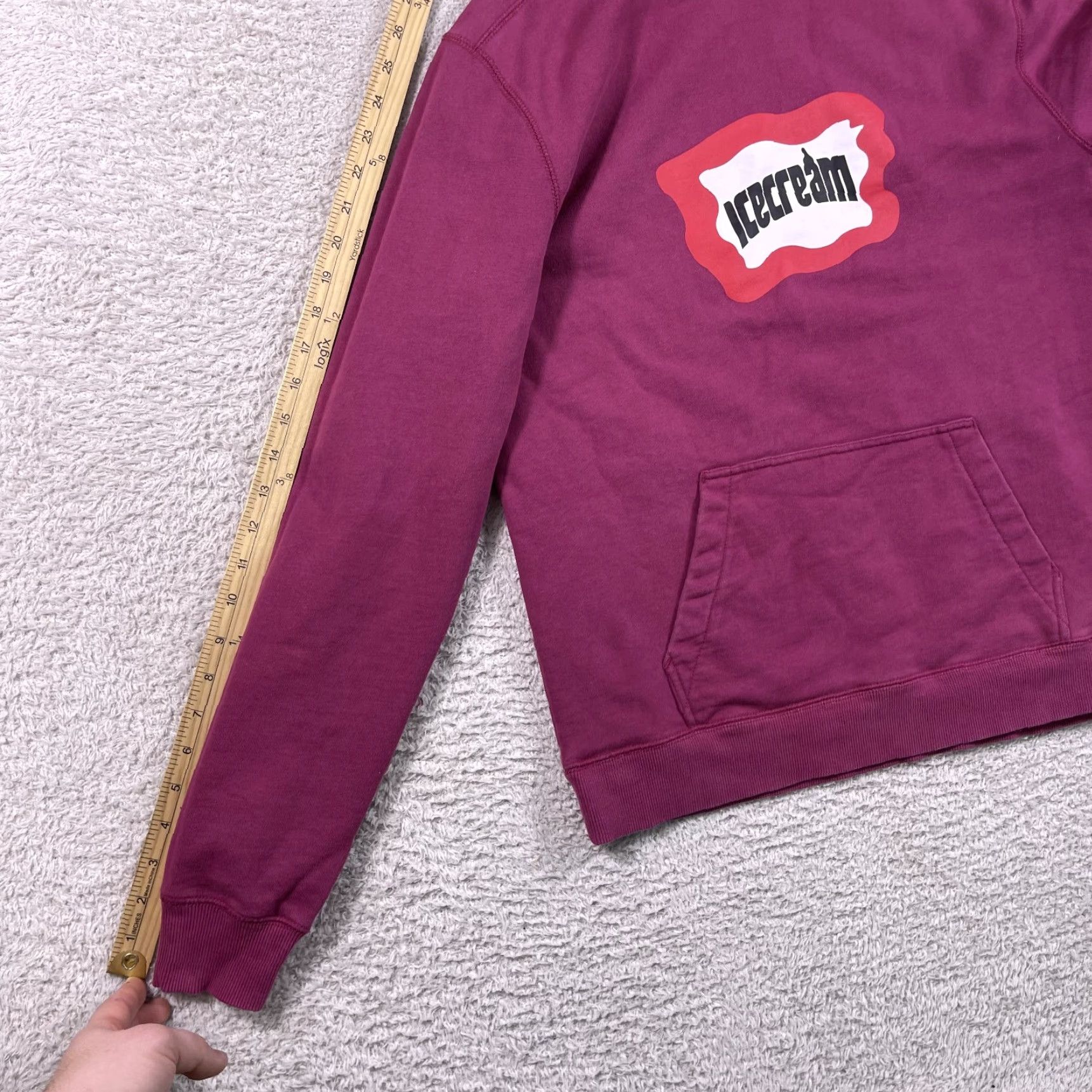 Vintage VINTAGE Ice Cream Hoodie Sweatshirt Mens Medium Red Y2K Skate BBC Pharrell Pullover Rap Graphic Print Hooded Sweatshirt Mens Red Vintage Winter Size US M / EU 48-50 / 2 - 7 Thumbnail
