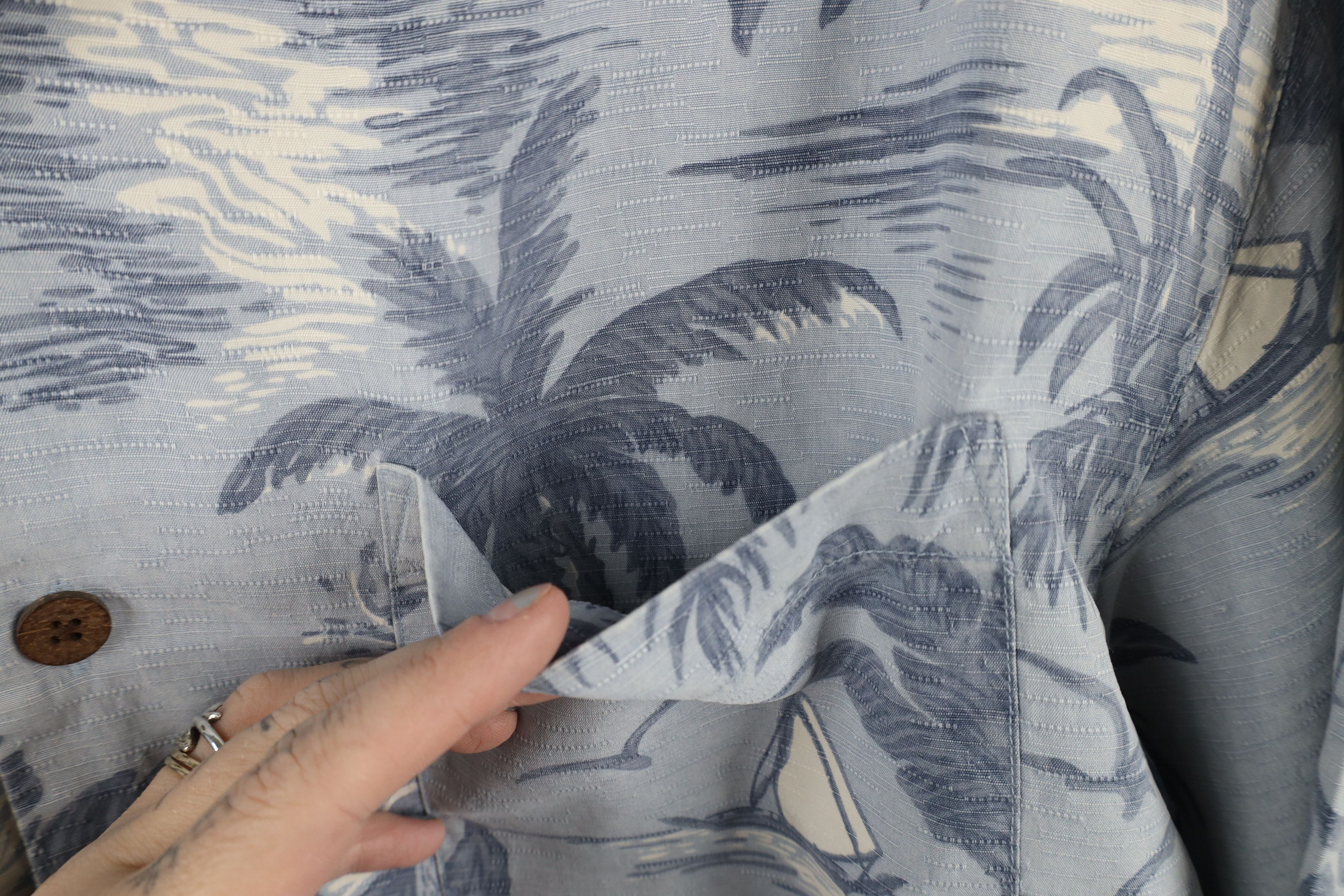 Tommy Bahama × Vintage Vintage 90s Tommy Bahama Collar Silk Sailing Button Shirt Size US M / EU 48-50 / 2 - 4 Thumbnail