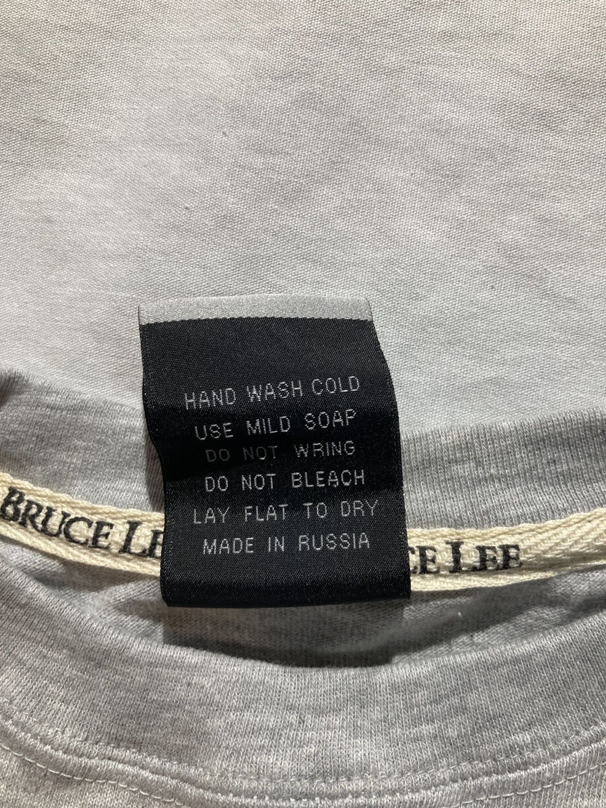 Vintage Bruce Lee (Jeans) T-shirt, Men’s size medium, made in Russia Size US M / EU 48-50 / 2 - 5 Thumbnail