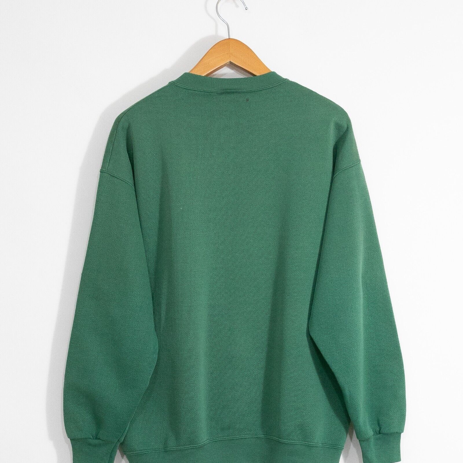 Vintage Vintage 90s Green Blank Sweatshirt XL - Faded Distressed Size US XL / EU 56 / 4 - 6 Thumbnail