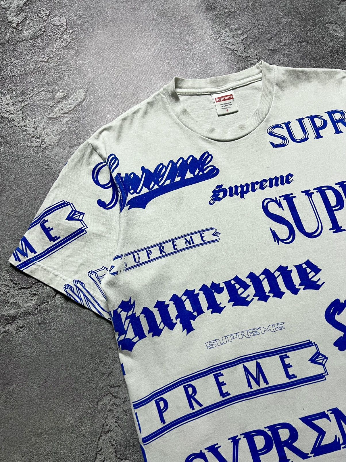 Supreme Vintage Supreme Multi Logo Tee Shirt Monogram Size US S / EU 44-46 / 1 - 2 Thumbnail