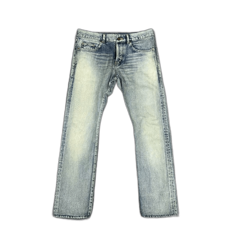 Saint Laurent Paris Saint Laurent Washed Blue Slim Fit Jeans Size US 32 / EU 48 - 1 Thumbnail