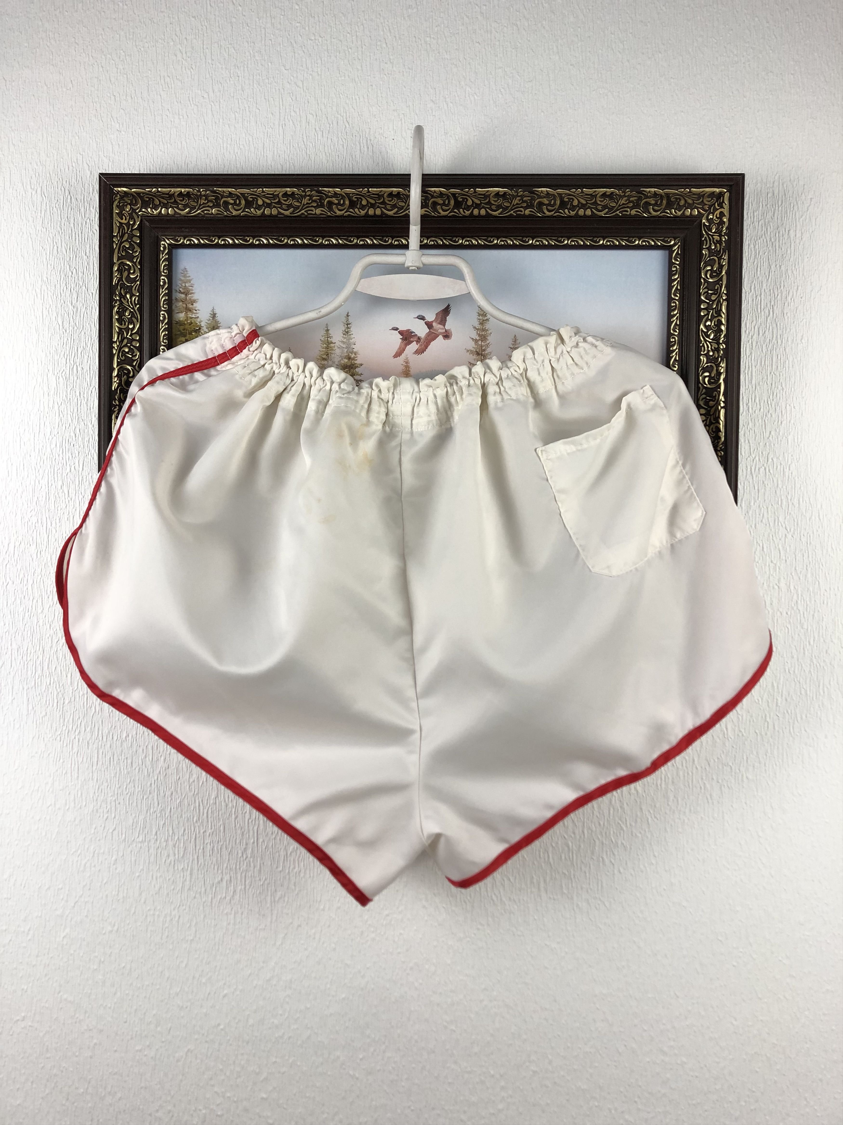 Adidas Vintage 80's Adidas West Germany Nylon Athletic White Shorts Size US 34 / EU 50 - 11 Thumbnail