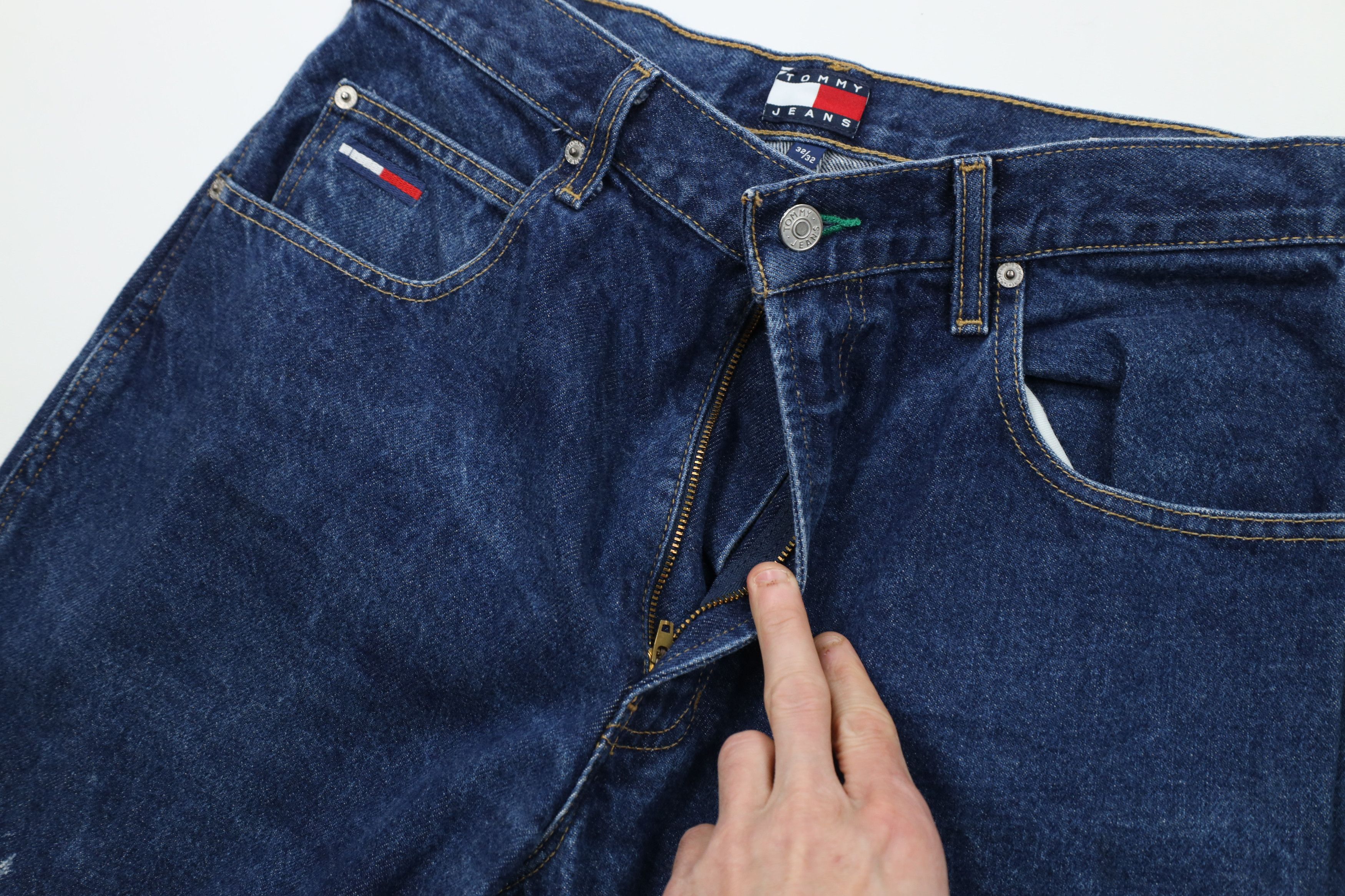 Tommy Hilfiger Vintage Y2K 2002 Tommy Hilfiger Wide Leg Dungaree Jeans Size US 32 / EU 48 - 8 Thumbnail