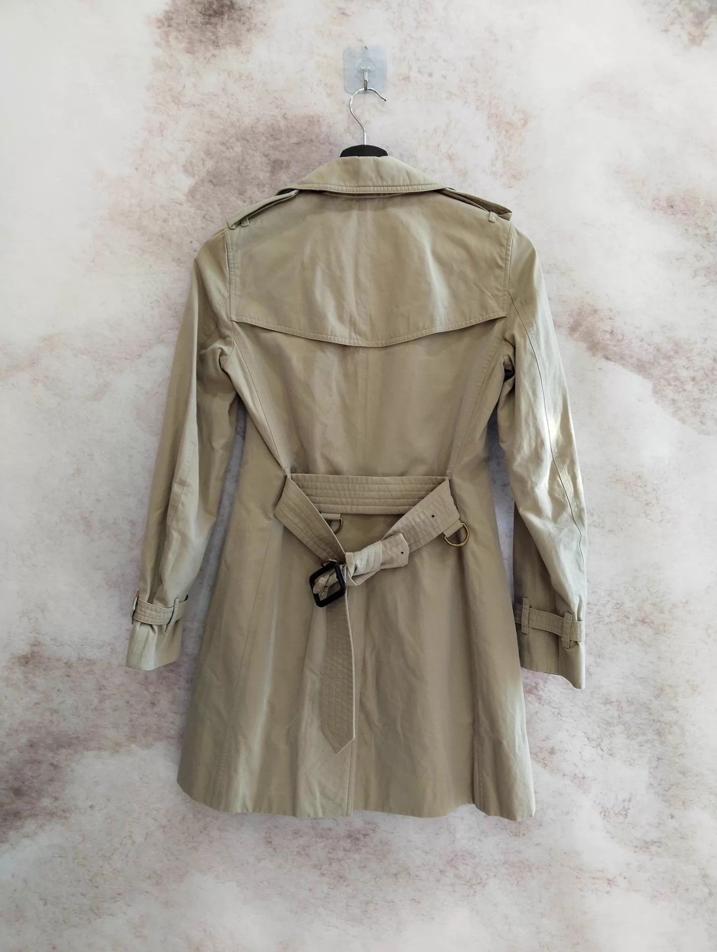 Burberry Burberry Women's Mid-Length Trench Coat UK2 95 New Size XXS / US 00 / IT 34 - 2 Thumbnail