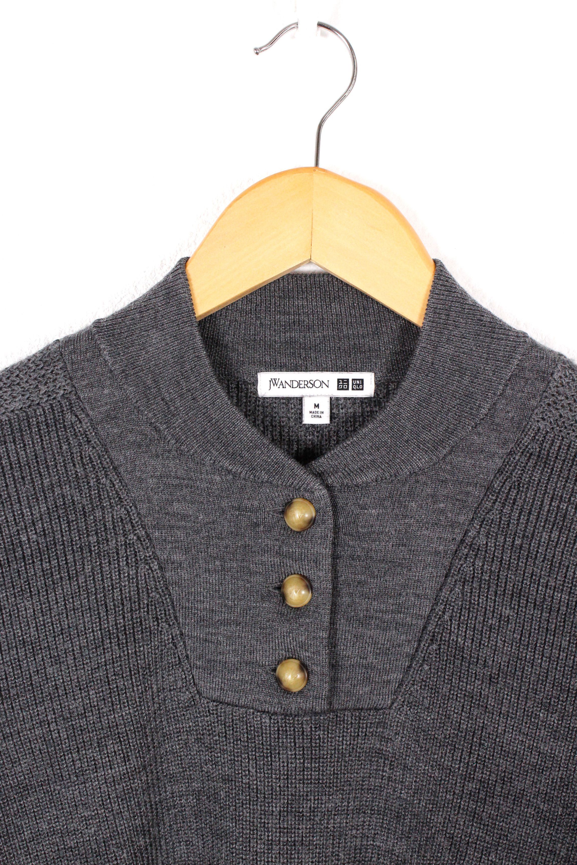 JW Anderson × Uniqlo J.W.Anderson x Uniqlo Knit Military Shawl Wool Sweater Size M / US 6-8 / IT 42-44 - 3 Thumbnail