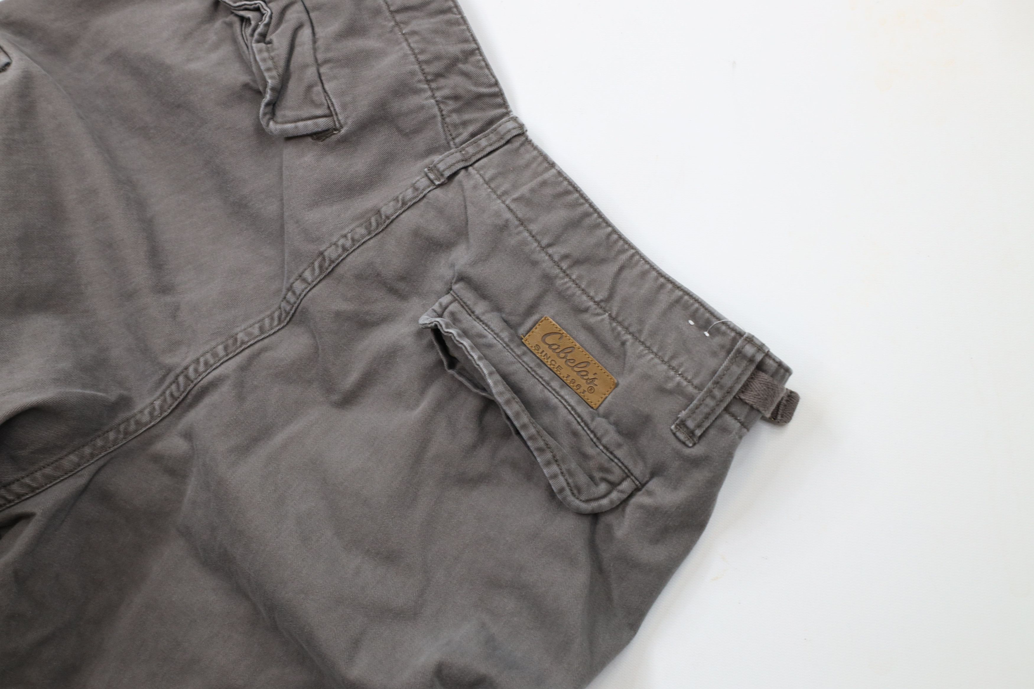 Cabelas × Vintage Vintage Cabelas Wide Leg Military Cargo Pants Gray Cotton Size US 36 / EU 52 - 14 Thumbnail