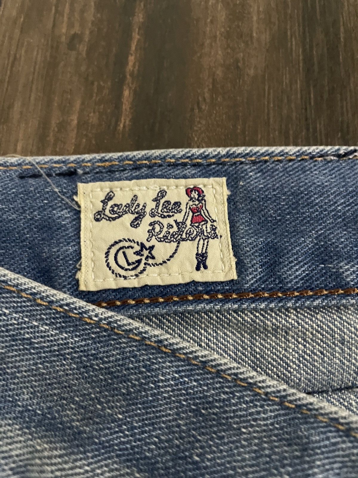 Lee Lady Lee Riders x Ford Mills Selvedge Jeans Retro Style Size 31" - 5 Thumbnail