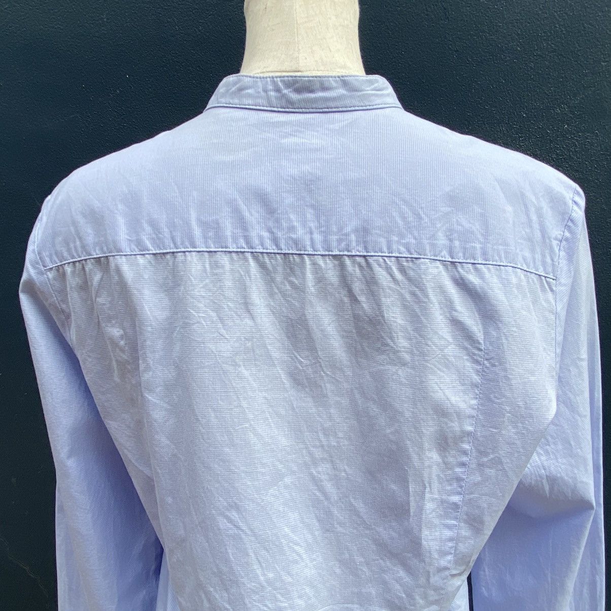 Issey Miyake I.S. Light Blue Asymmetrical Button-Up Blouse Size M / US 6-8 / IT 42-44 - 17 Thumbnail