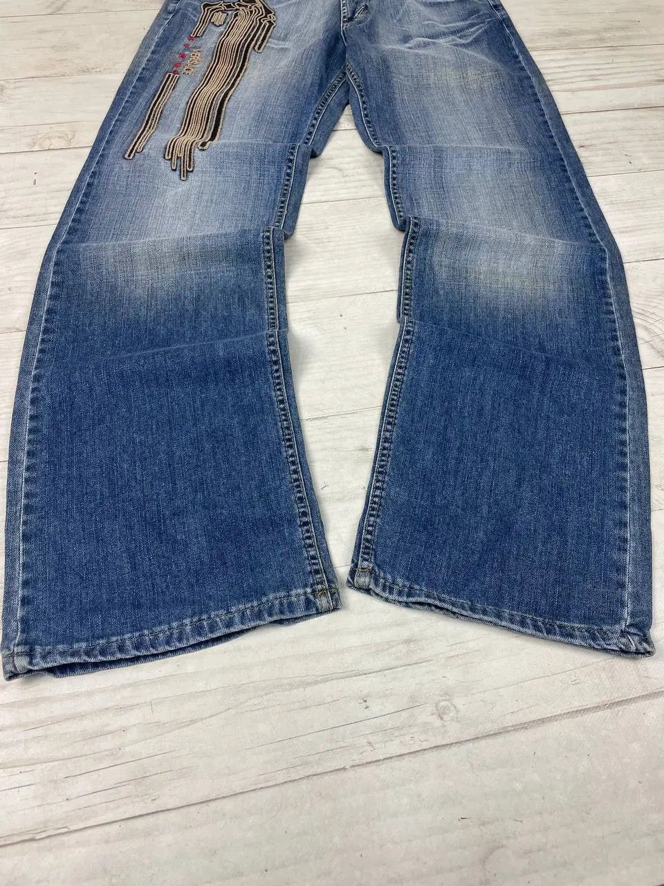 Versace NEW Vintage Versace Classic V2 Big Logo Baggy Jeans 90s Size US 32 / EU 48 - 5 Thumbnail