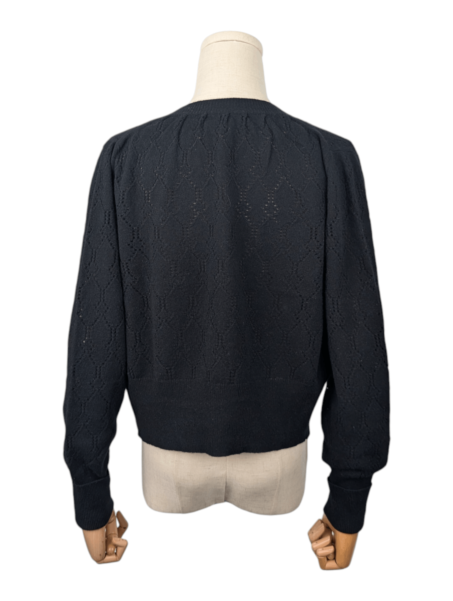 Louis Vuitton Louis Vuitton Black Open Cardigan With Gold Chain Size XS / US 0-2 / IT 36-38 - 2 Thumbnail