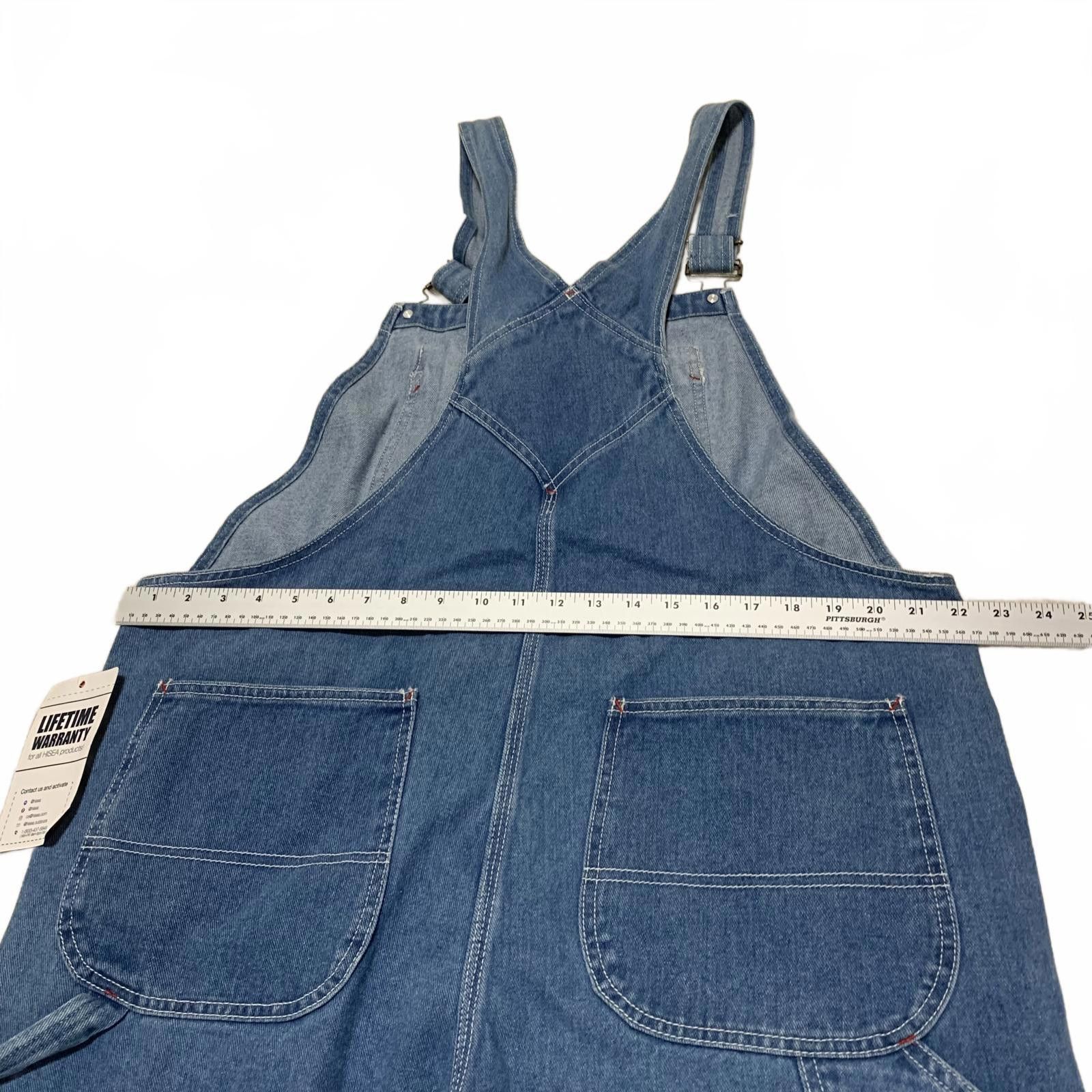 HIDEAWAYS NWT Hisea Men's Blue Denim Overalls 40W x 30L Cotton Size US 40 / EU 56 - 10 Thumbnail