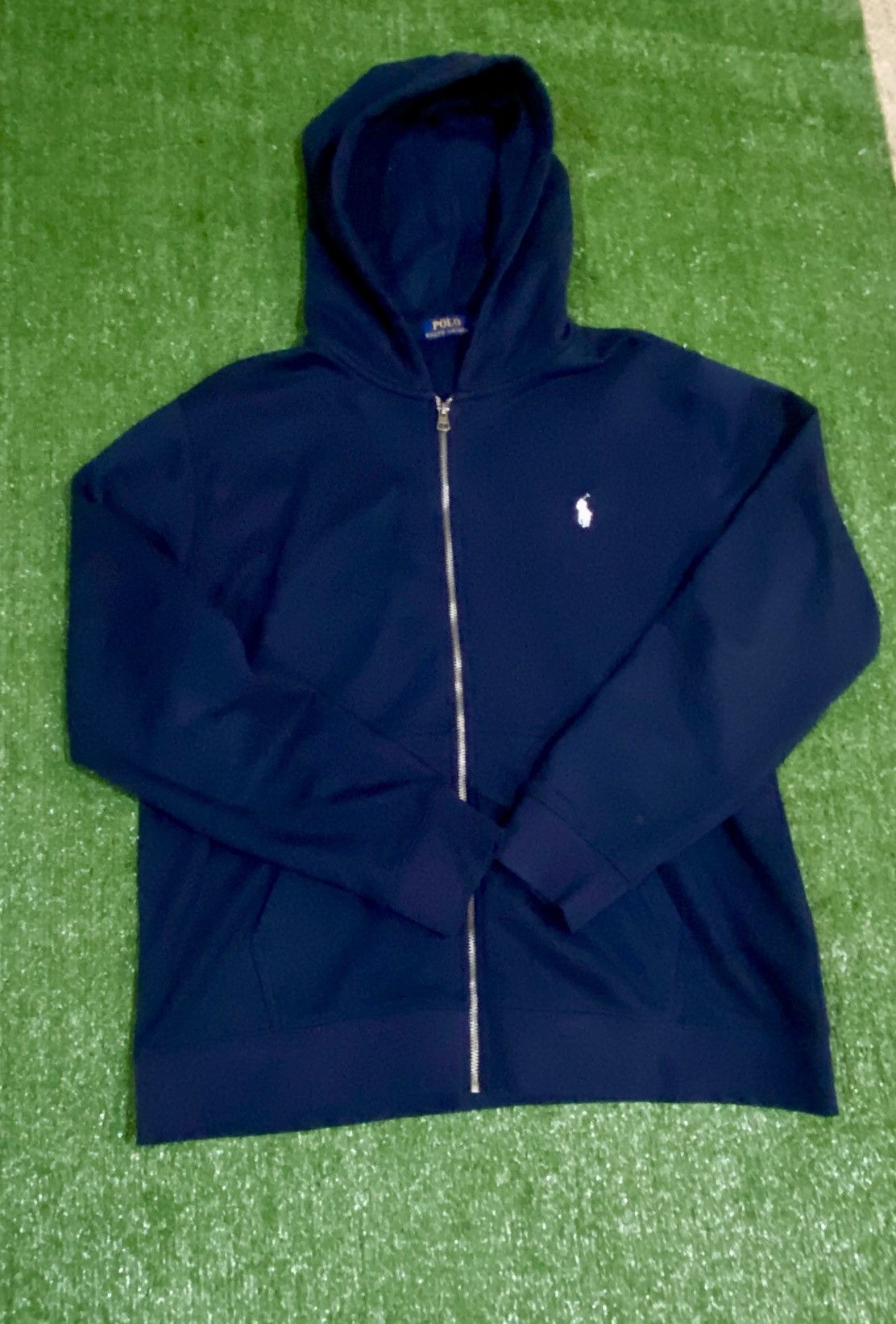 Nice Dark Blue Polo Hoodie Barely Used